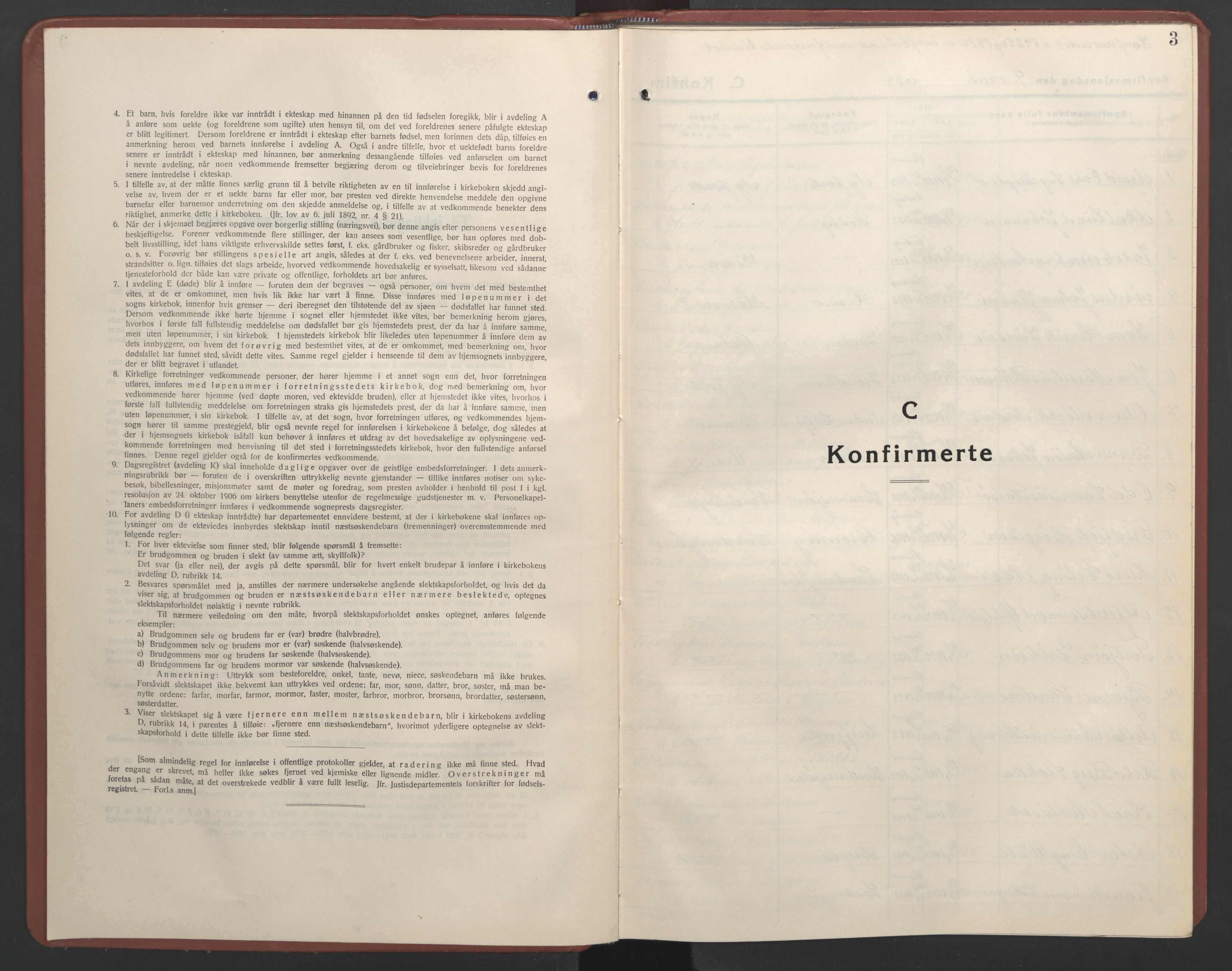 Ministerialprotokoller, klokkerbøker og fødselsregistre - Nordland, SAT/A-1459/831/L0481: Parish register (copy) no. 831C08, 1935-1948, p. 3