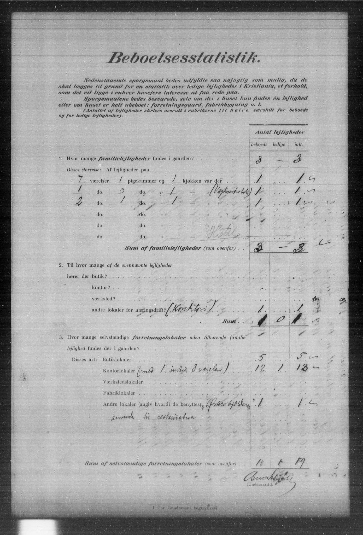 OBA, Municipal Census 1903 for Kristiania, 1903, p. 16010