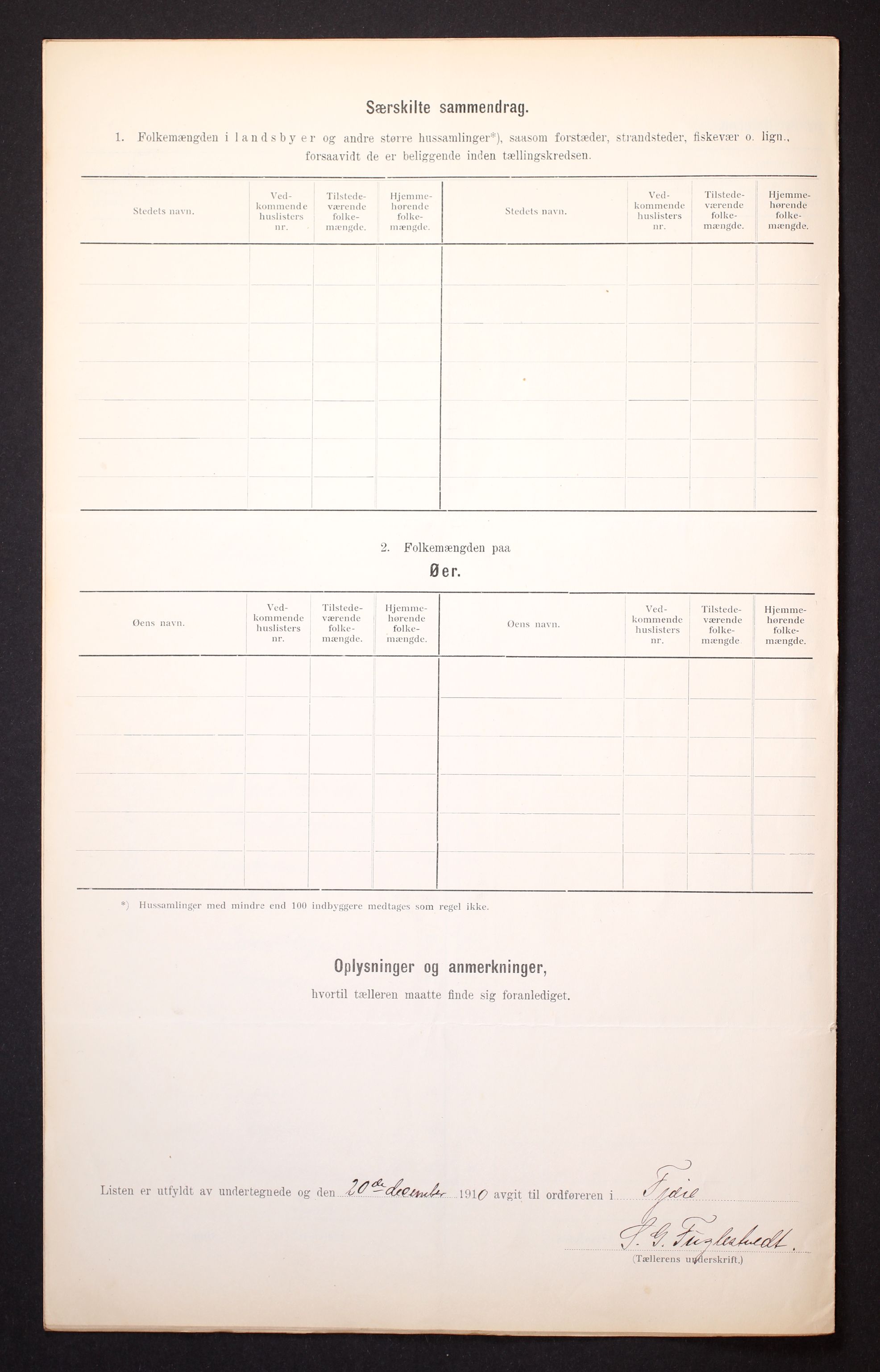 RA, 1910 census for Fjære, 1910, p. 11