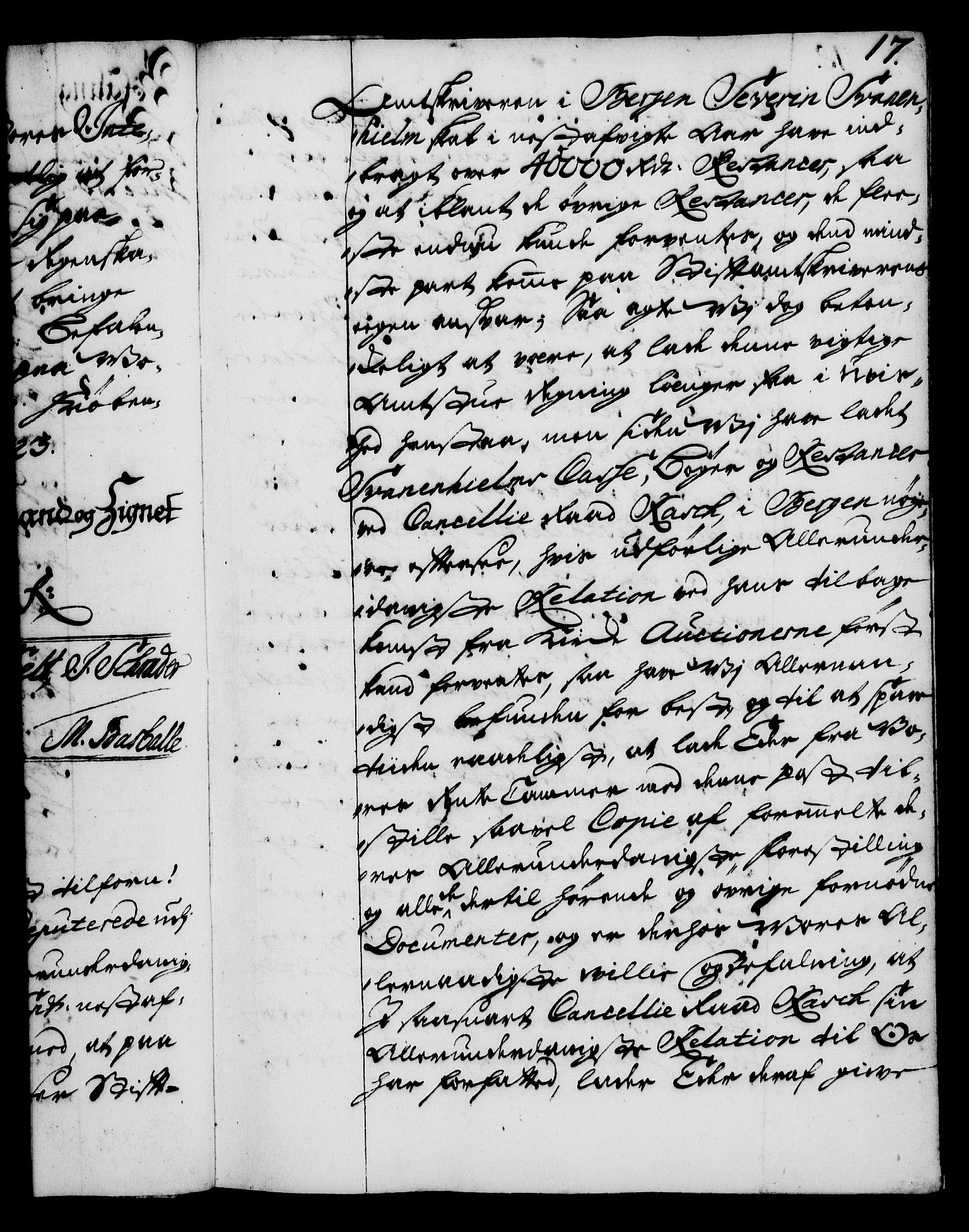 Rentekammeret, Kammerkanselliet, RA/EA-3111/G/Gg/Gga/L0002: Norsk ekspedisjonsprotokoll med register (merket RK 53.2), 1723-1727, p. 17