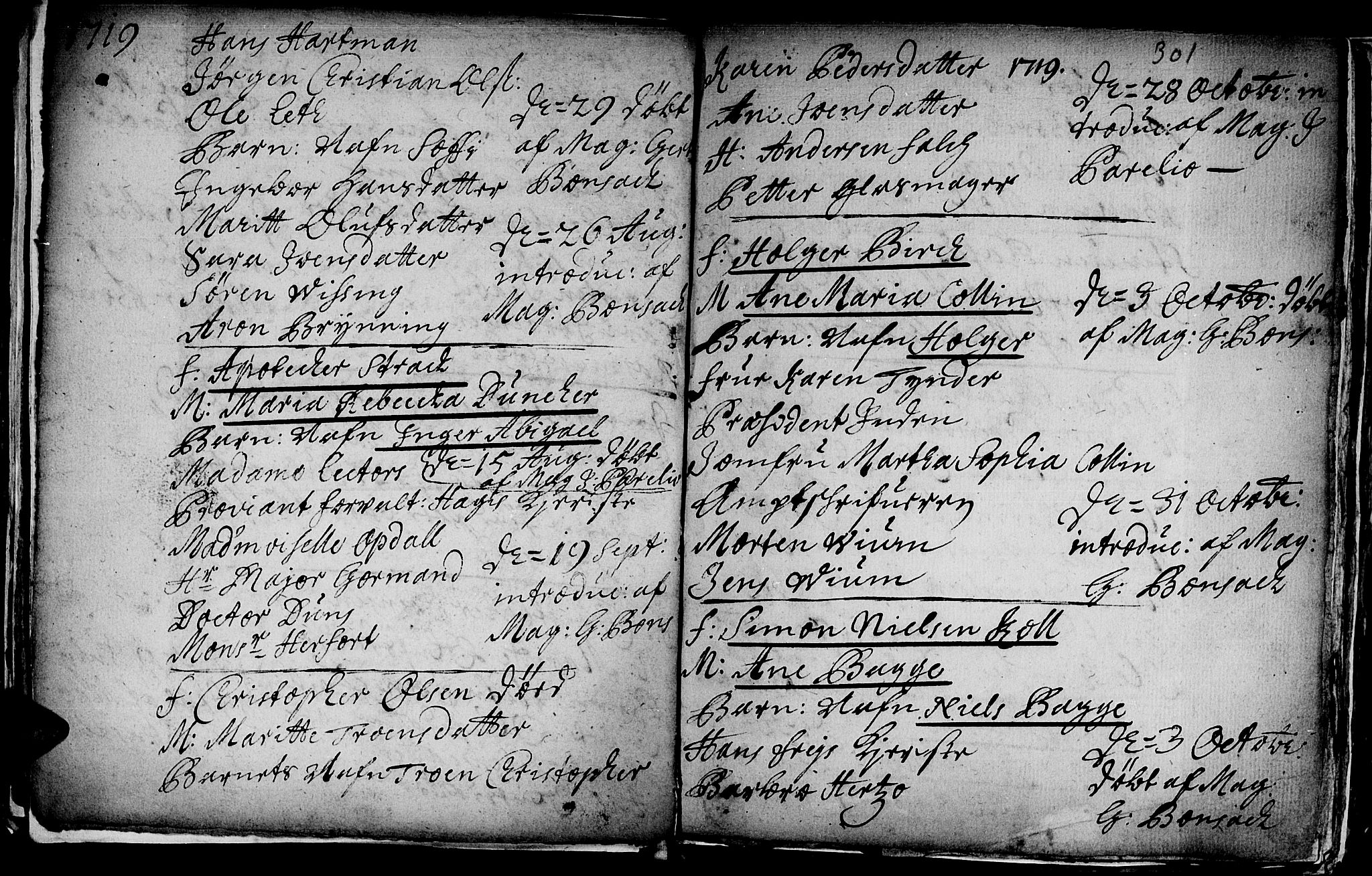 Ministerialprotokoller, klokkerbøker og fødselsregistre - Sør-Trøndelag, SAT/A-1456/601/L0035: Parish register (official) no. 601A03, 1713-1728, p. 301
