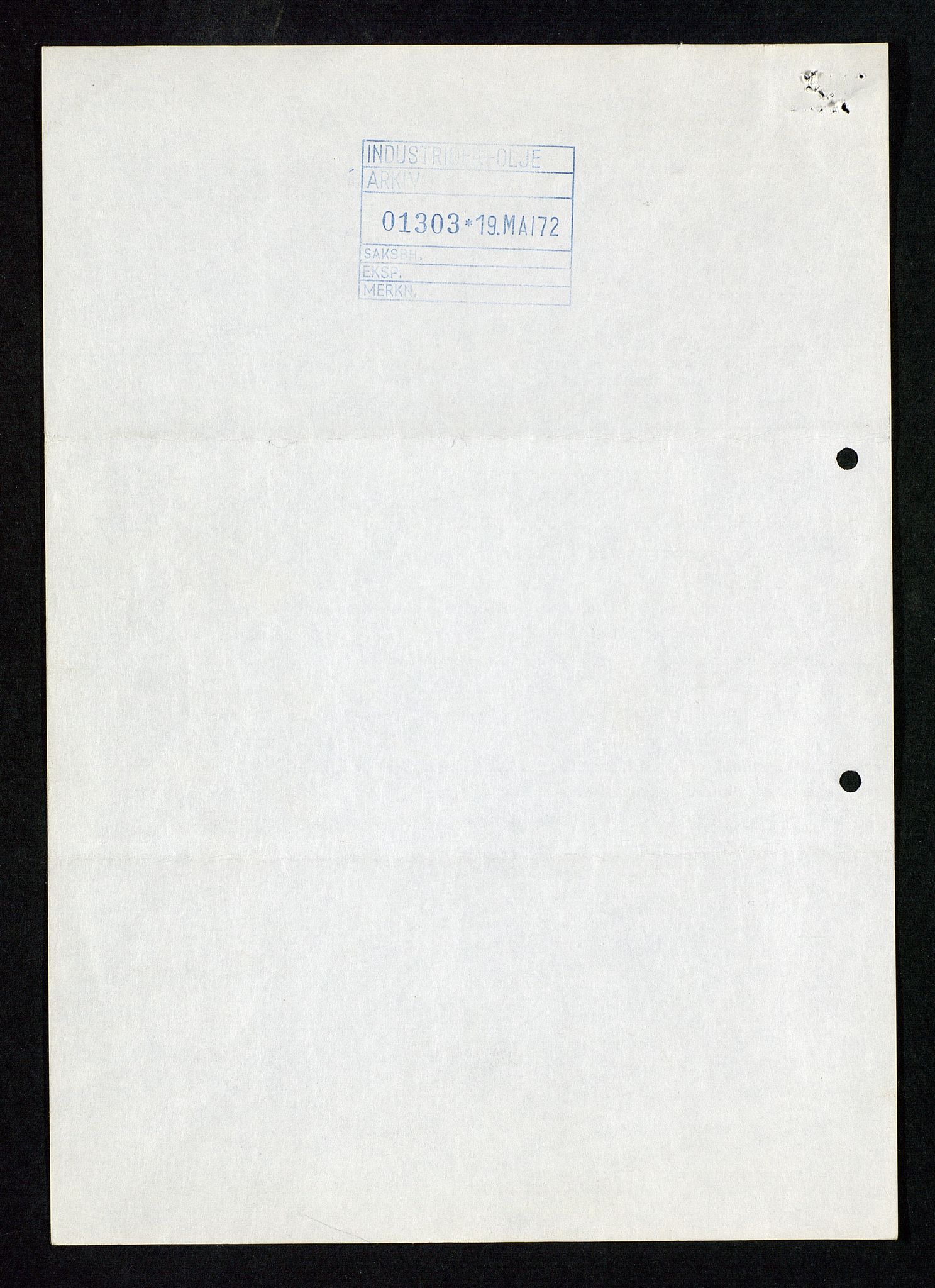 Industridepartementet, Oljekontoret, AV/SAST-A-101348/Da/L0013: Arkivnøkkel 798 Kart, posisjonering, verneregister, div. ang personell, 1965-1973, p. 305