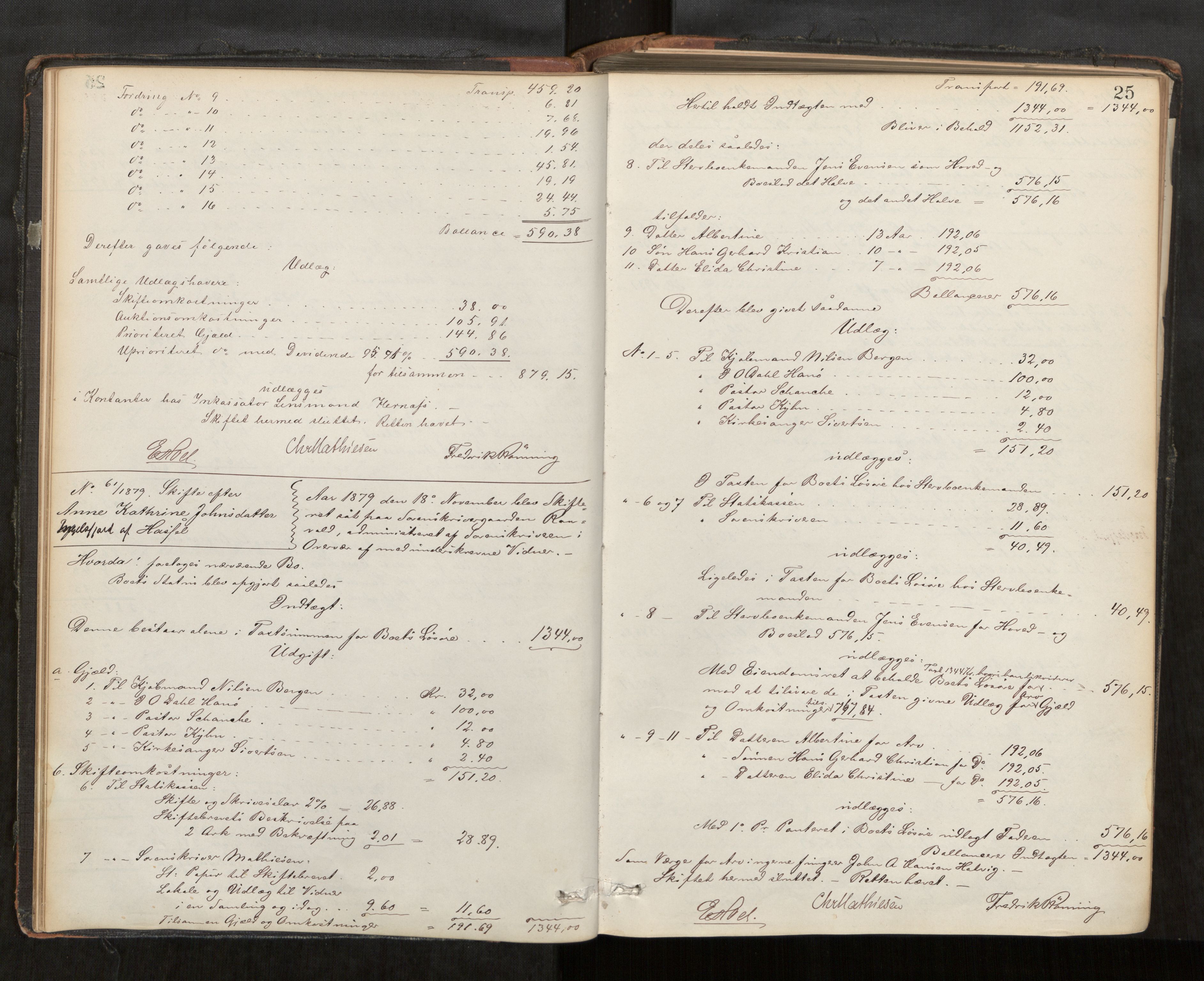 Vesterålen sorenskriveri, AV/SAT-A-4180/1/3/3A/L0021: Skifteslutningsprotokoll, 1879-1890, p. 25