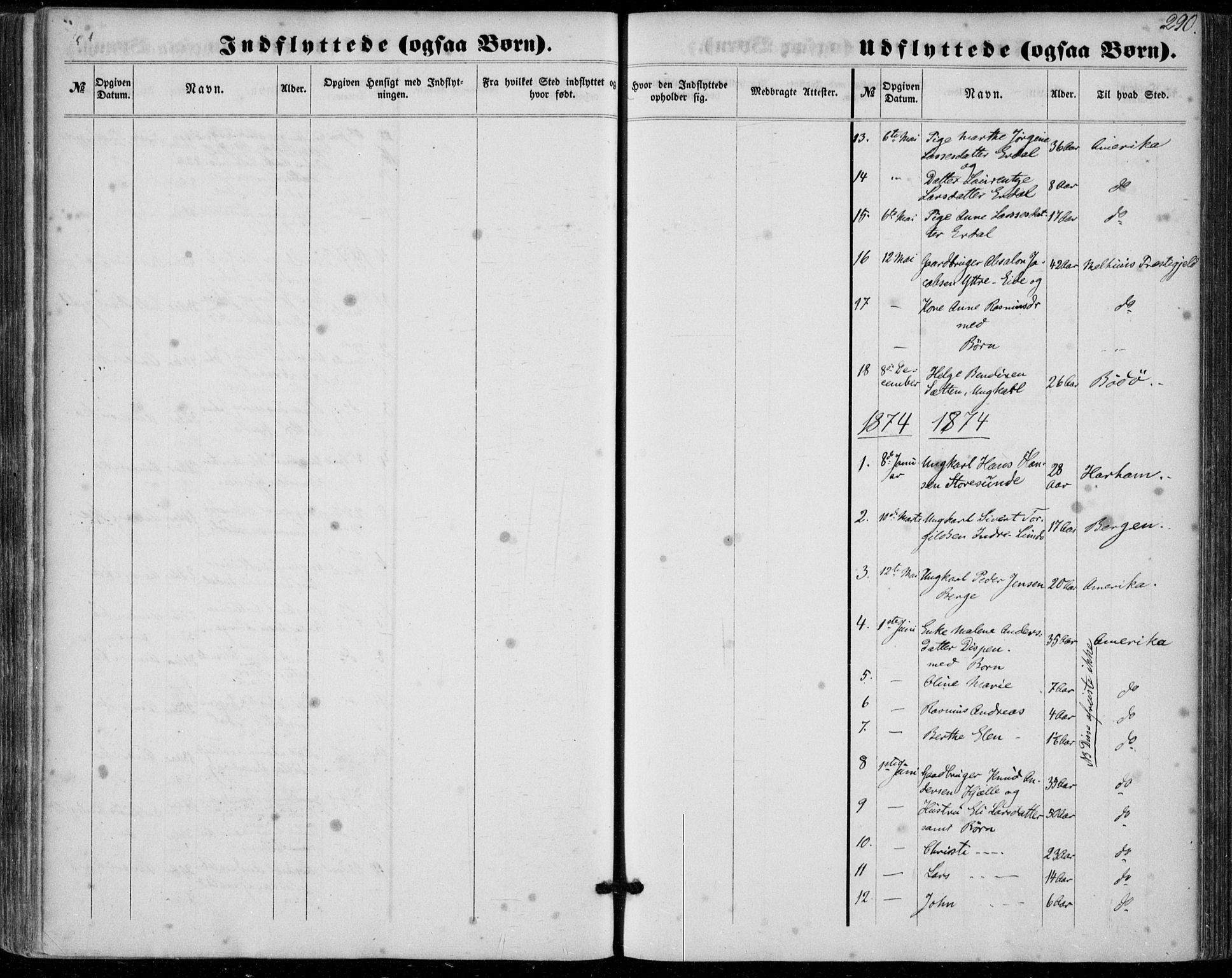 Stryn Sokneprestembete, SAB/A-82501: Parish register (official) no. A 3, 1862-1877, p. 290