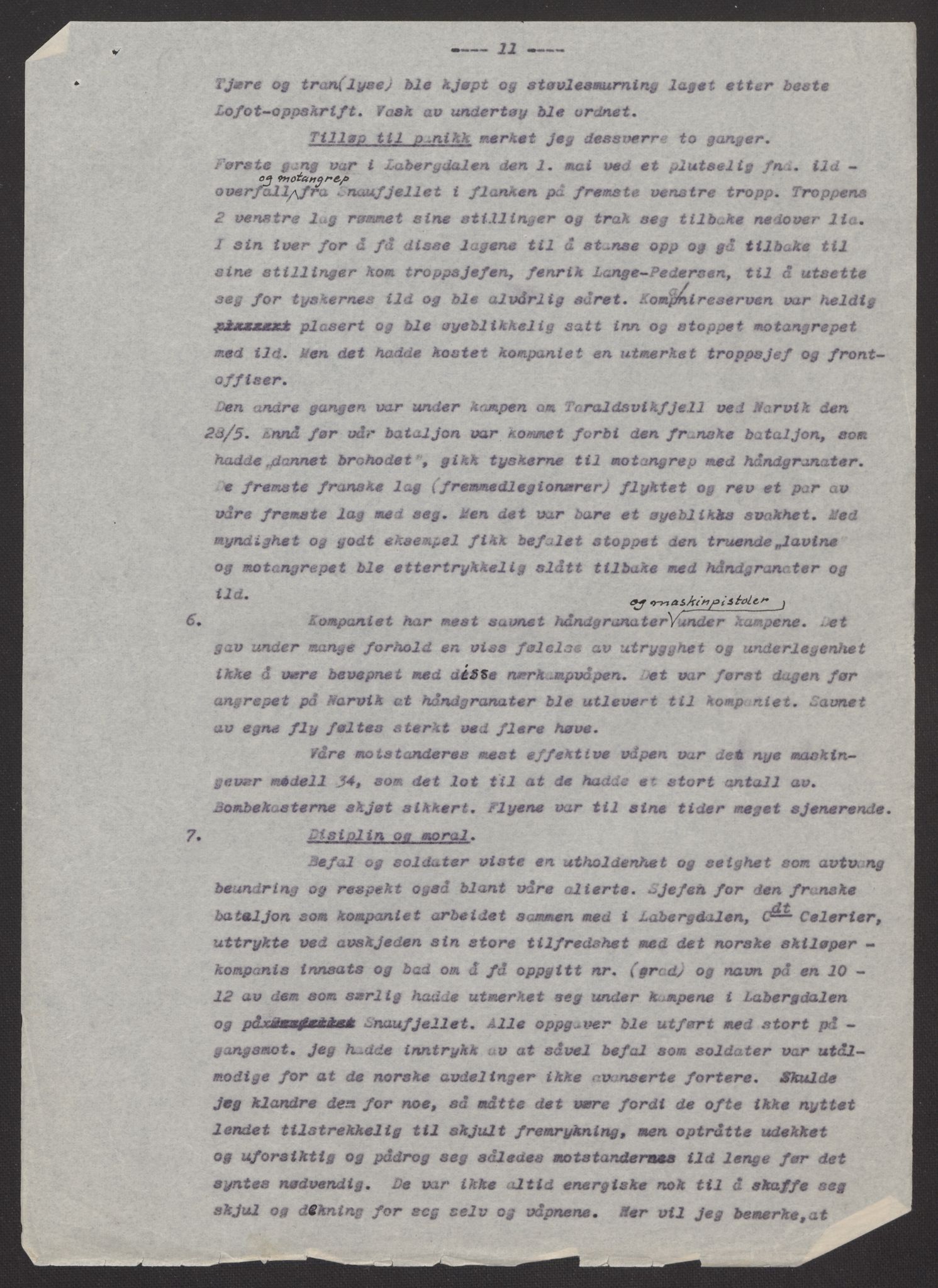 Forsvaret, Forsvarets krigshistoriske avdeling, AV/RA-RAFA-2017/Y/Yb/L0147: II-C-11-622  -  6. Divisjon, 1940, p. 185
