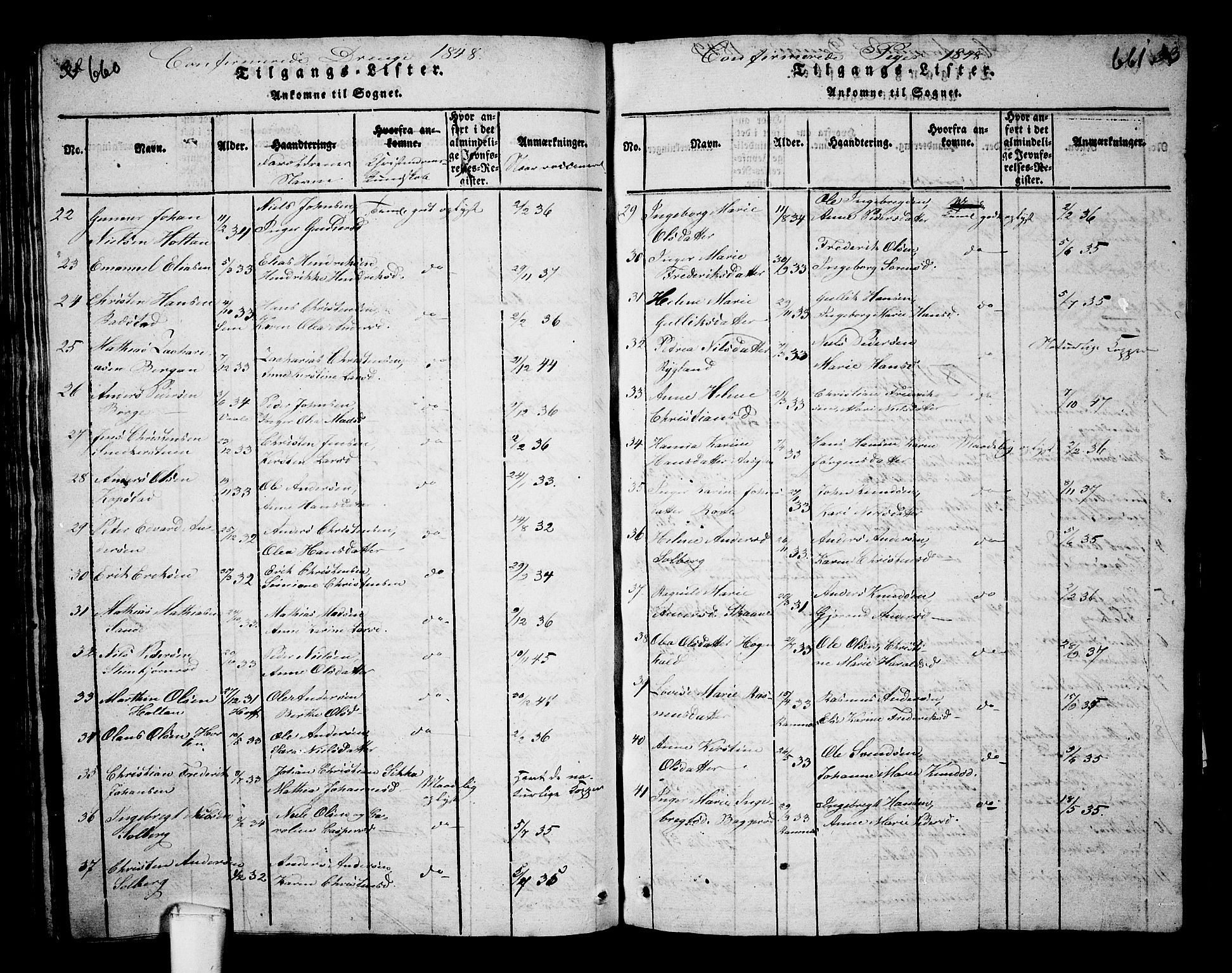 Borre kirkebøker, SAKO/A-338/G/Ga/L0001: Parish register (copy) no. I 1, 1815-1851, p. 660-661