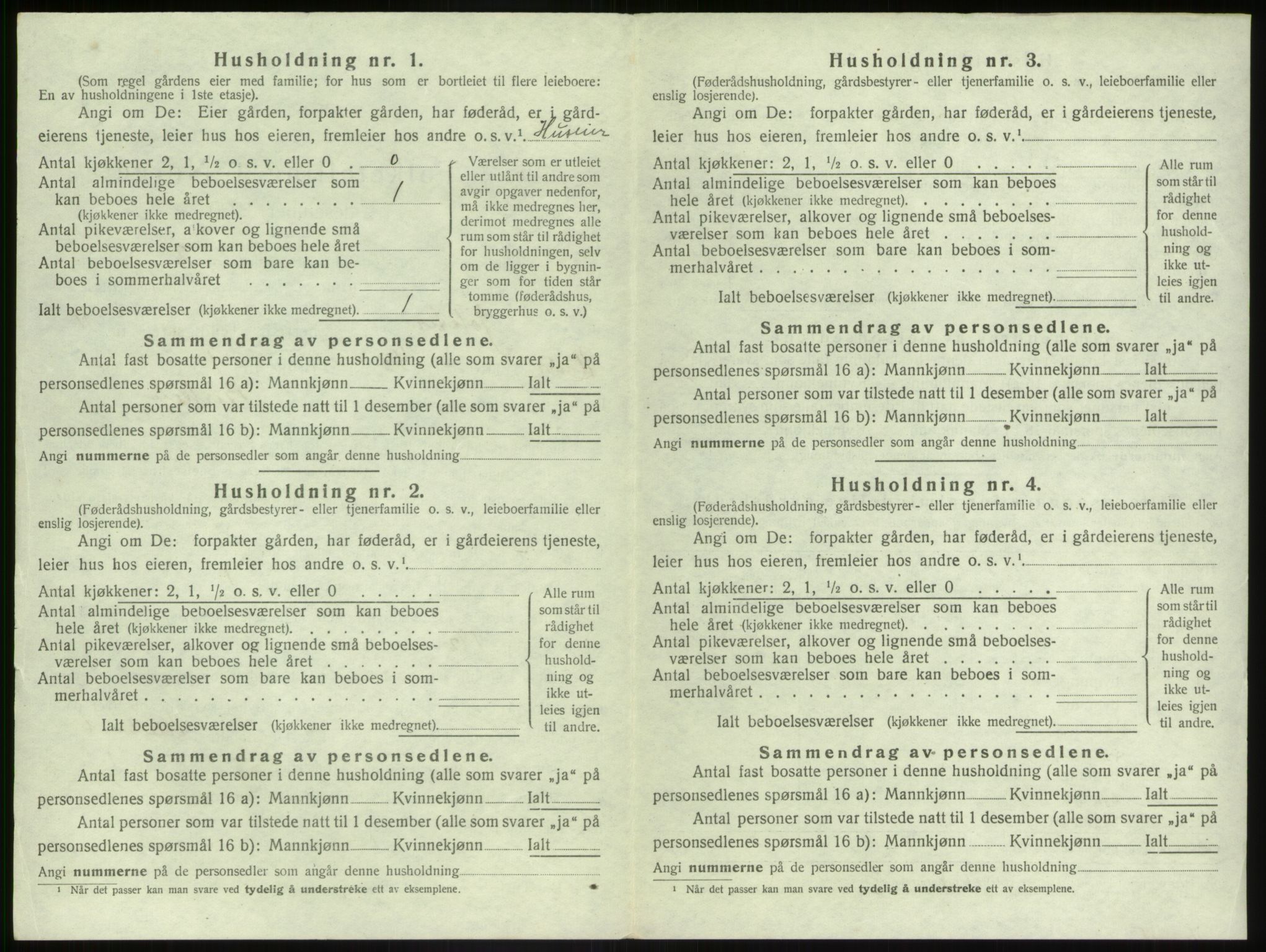 SAB, 1920 census for Jølster, 1920, p. 682