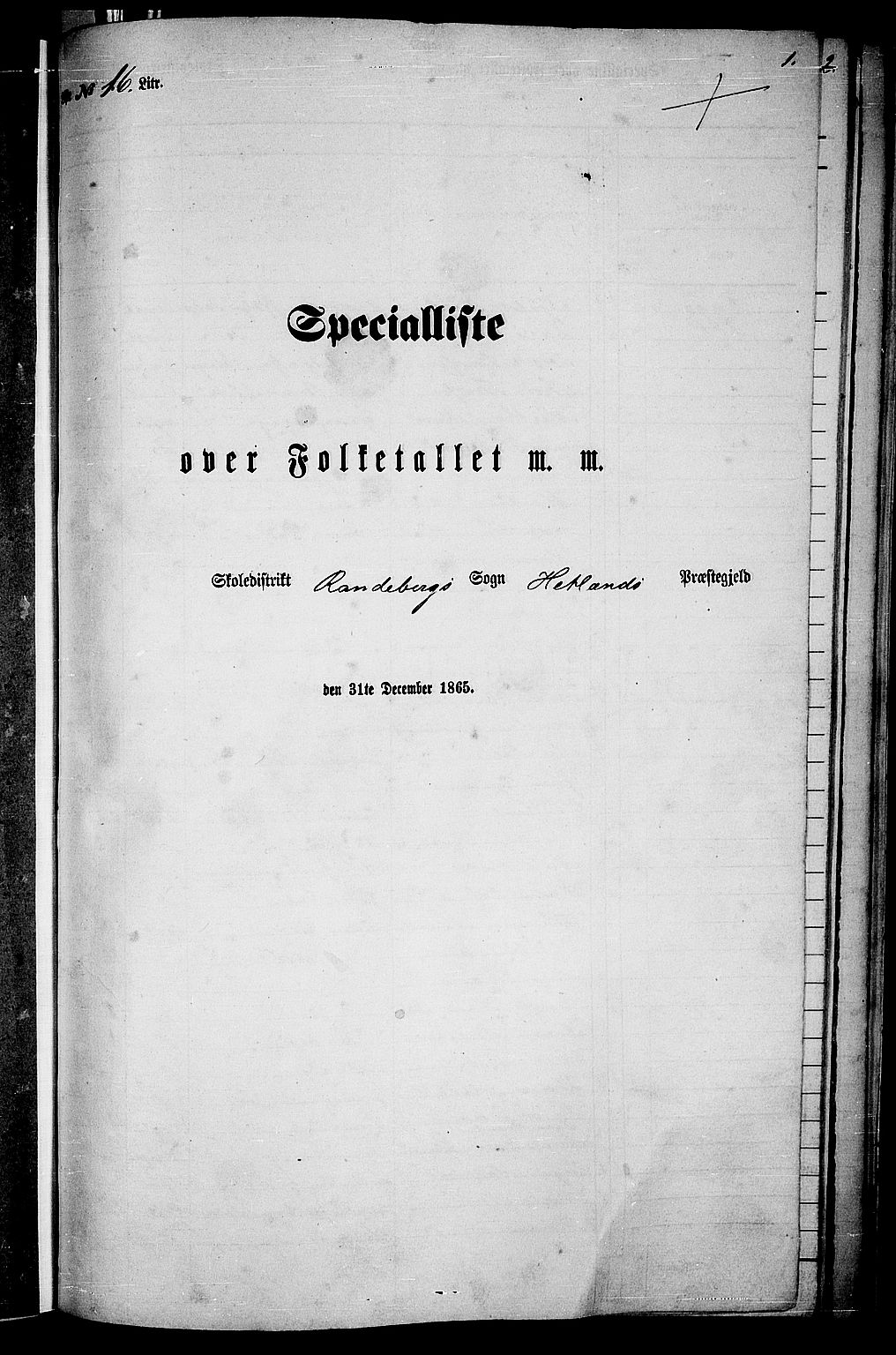 RA, 1865 census for Hetland, 1865, p. 182