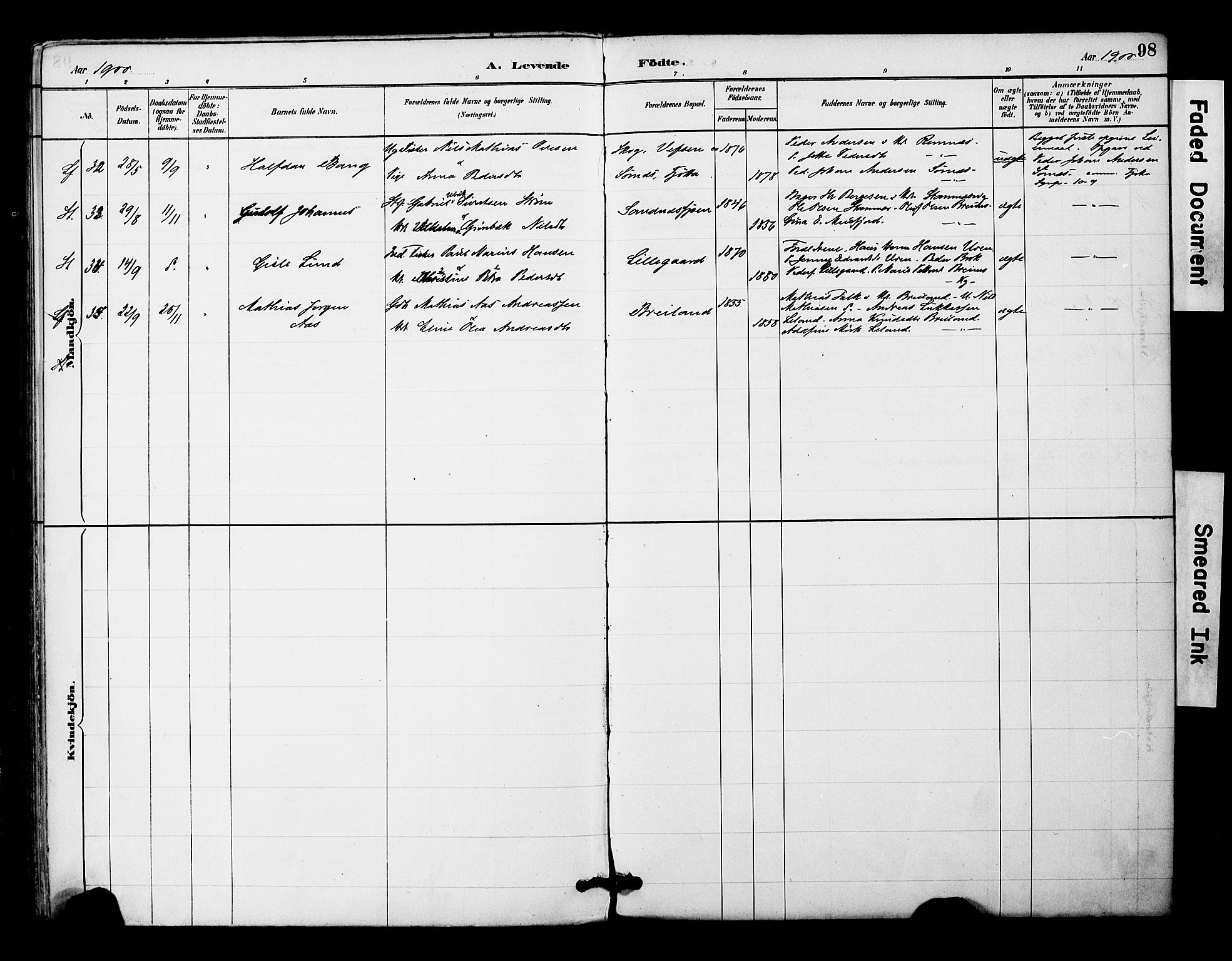 Ministerialprotokoller, klokkerbøker og fødselsregistre - Nordland, AV/SAT-A-1459/831/L0471: Parish register (official) no. 831A02, 1886-1901, p. 98