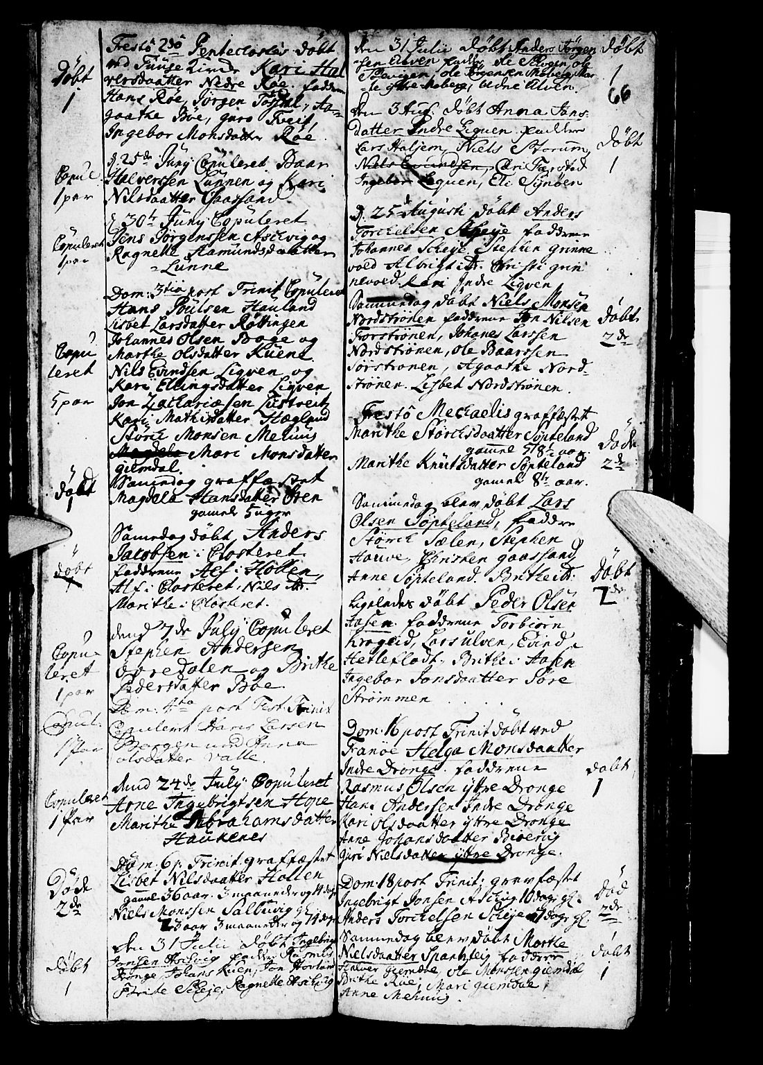 Os sokneprestembete, SAB/A-99929: Parish register (official) no. A 2, 1723-1758, p. 66