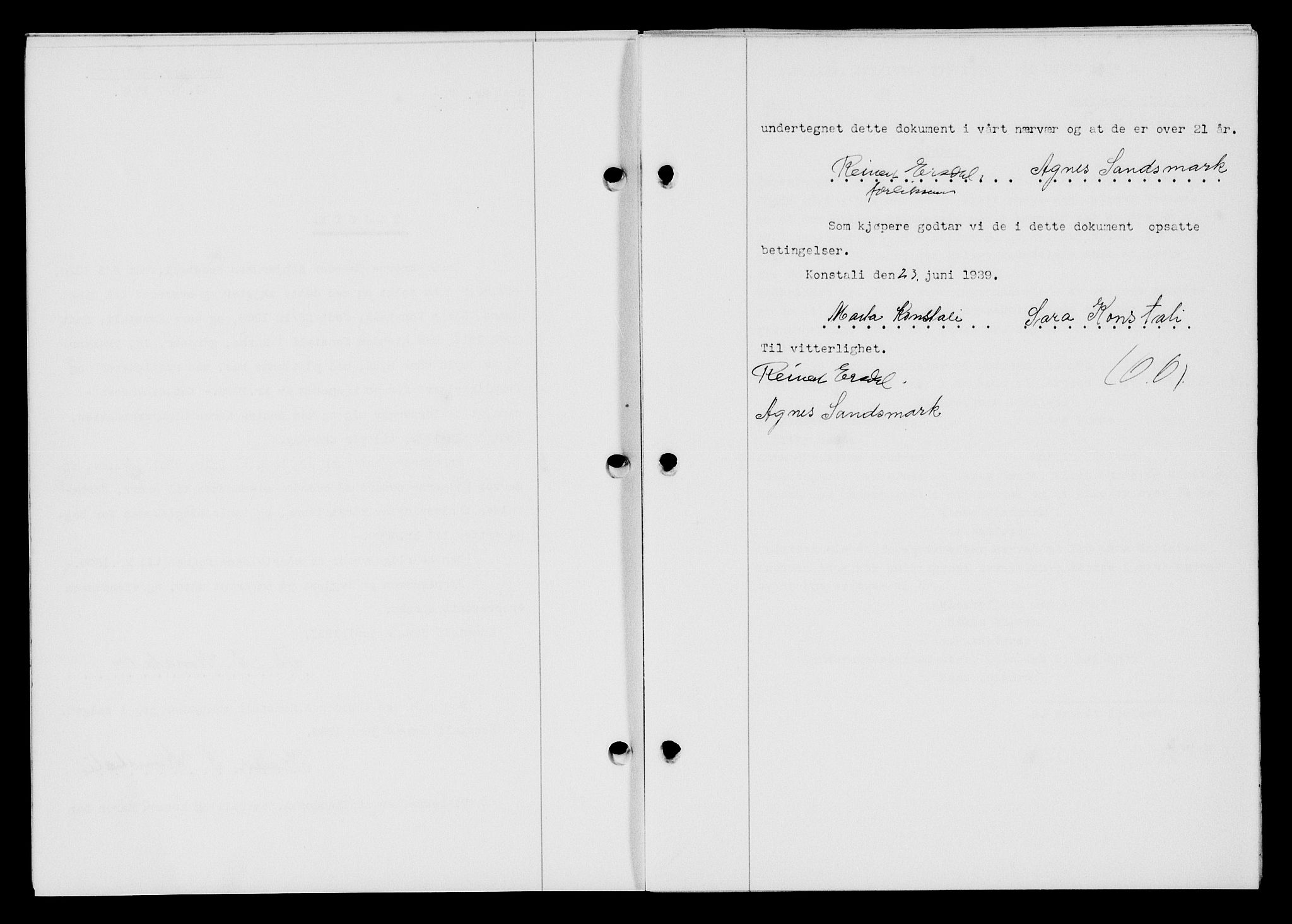 Flekkefjord sorenskriveri, AV/SAK-1221-0001/G/Gb/Gba/L0055: Mortgage book no. A-3, 1939-1939, Diary no: : 507/1939