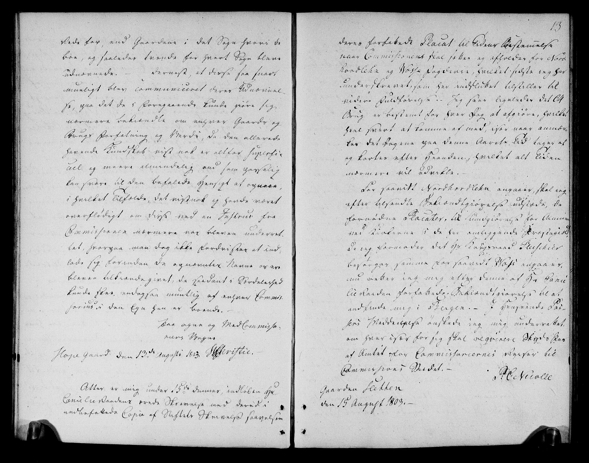 Rentekammeret inntil 1814, Realistisk ordnet avdeling, AV/RA-EA-4070/N/Ne/Nea/L0110: Nordhordland og Voss fogderi. Deliberasjonsprotokoll, 1803, p. 16
