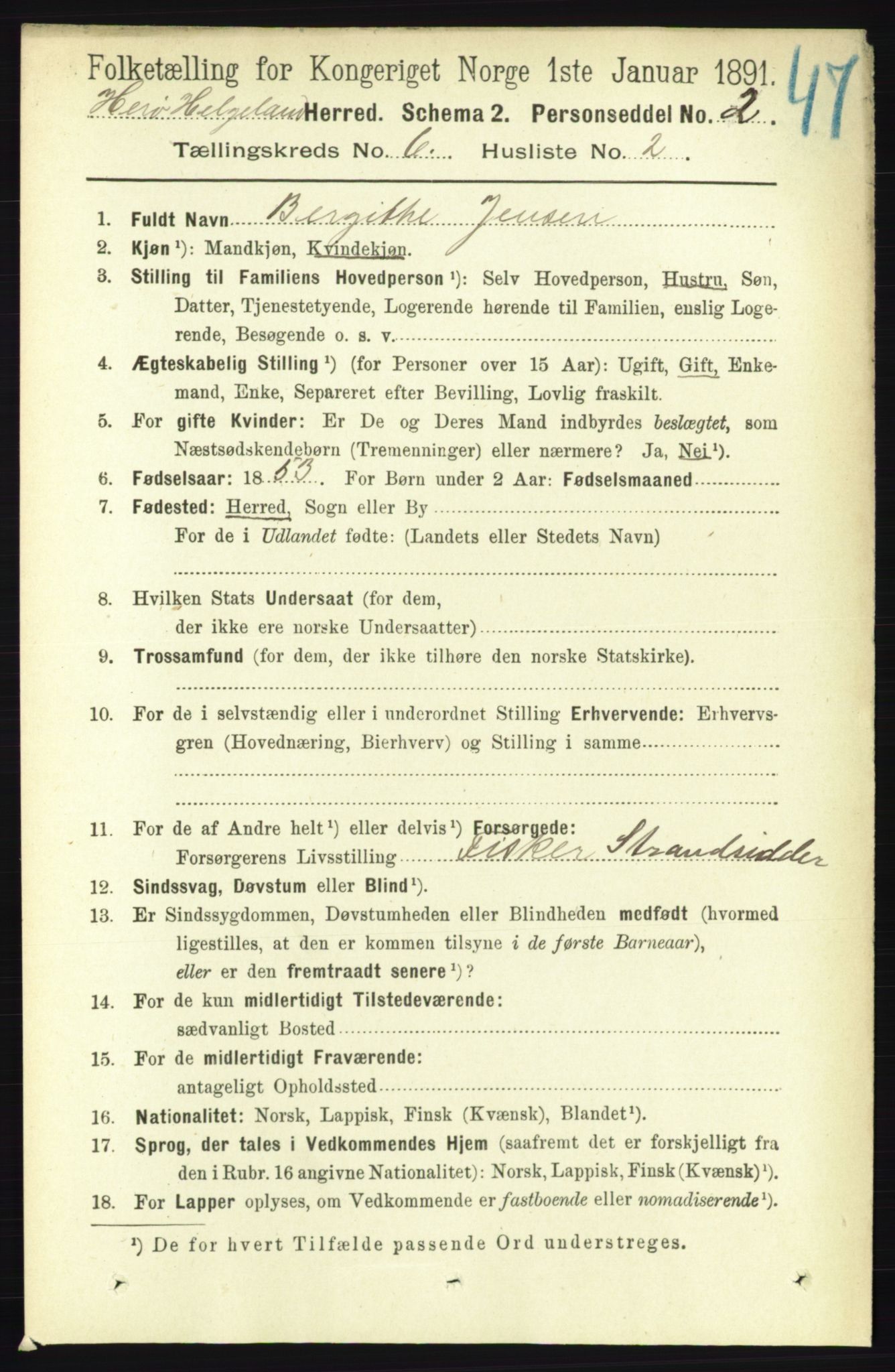 RA, 1891 census for 1818 Herøy, 1891, p. 1920