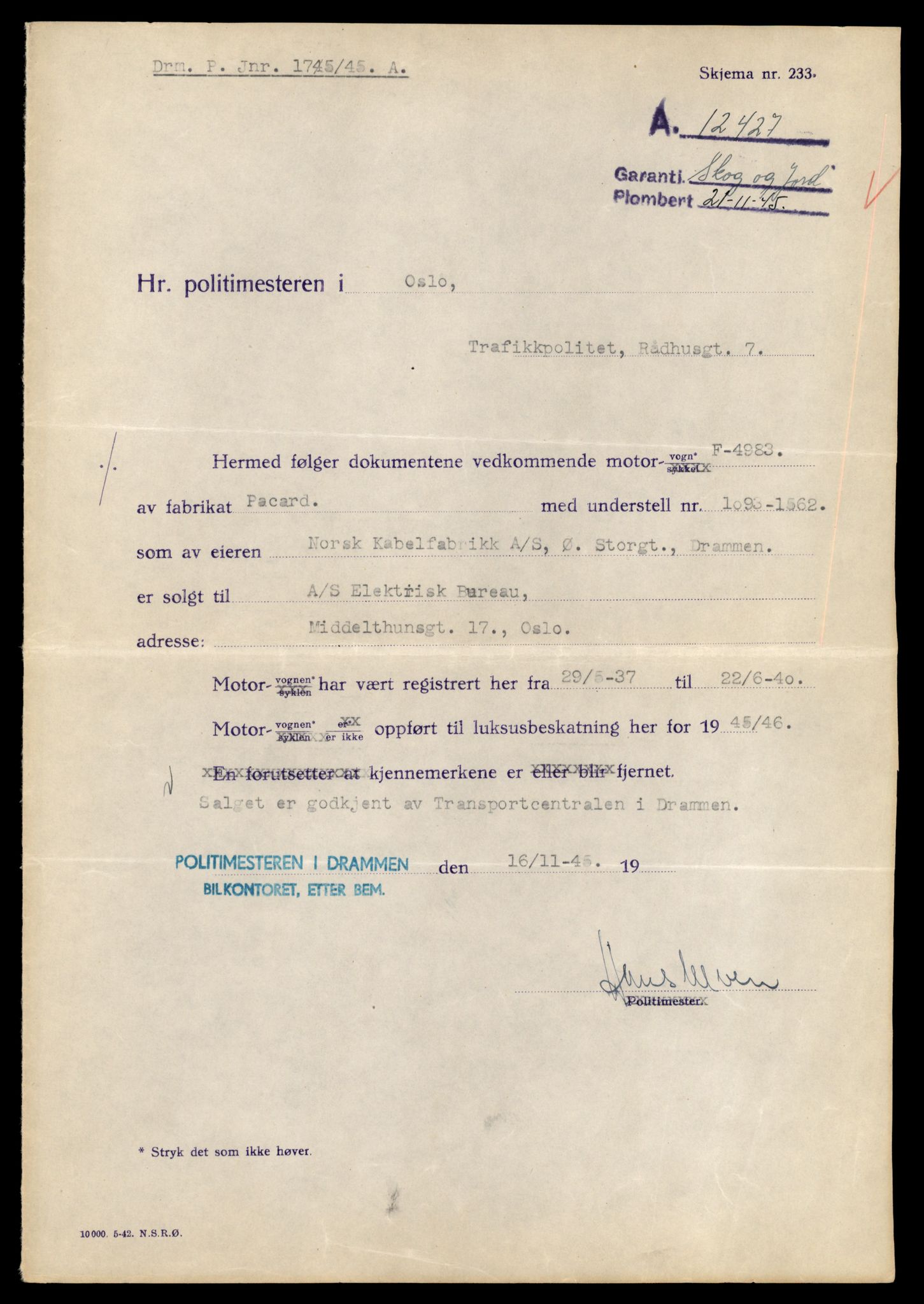 Møre og Romsdal vegkontor - Ålesund trafikkstasjon, AV/SAT-A-4099/F/Fe/L0042: Registreringskort for kjøretøy T 13906 - T 14079, 1927-1998, p. 2661