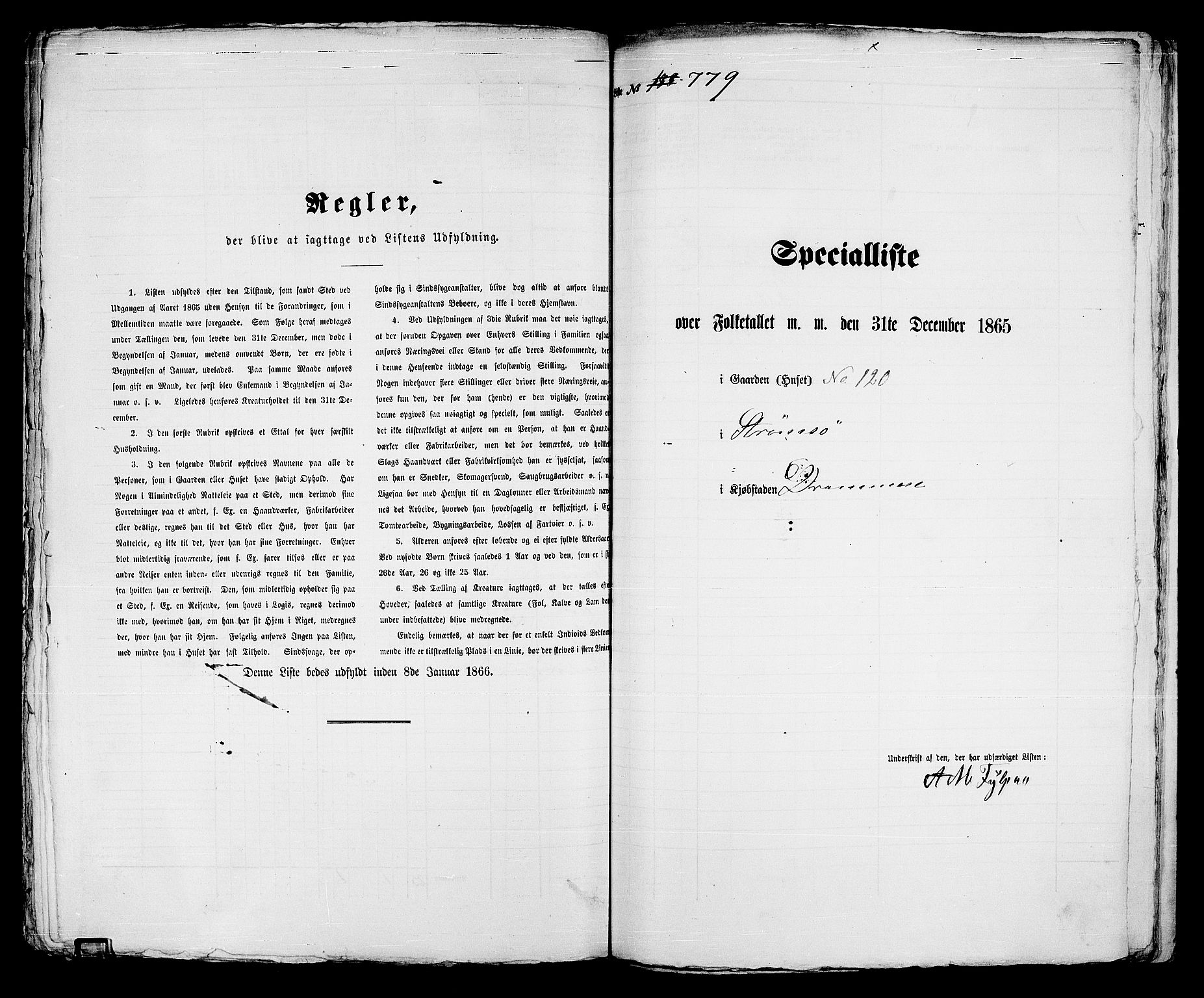 RA, 1865 census for Strømsø in Drammen, 1865, p. 371