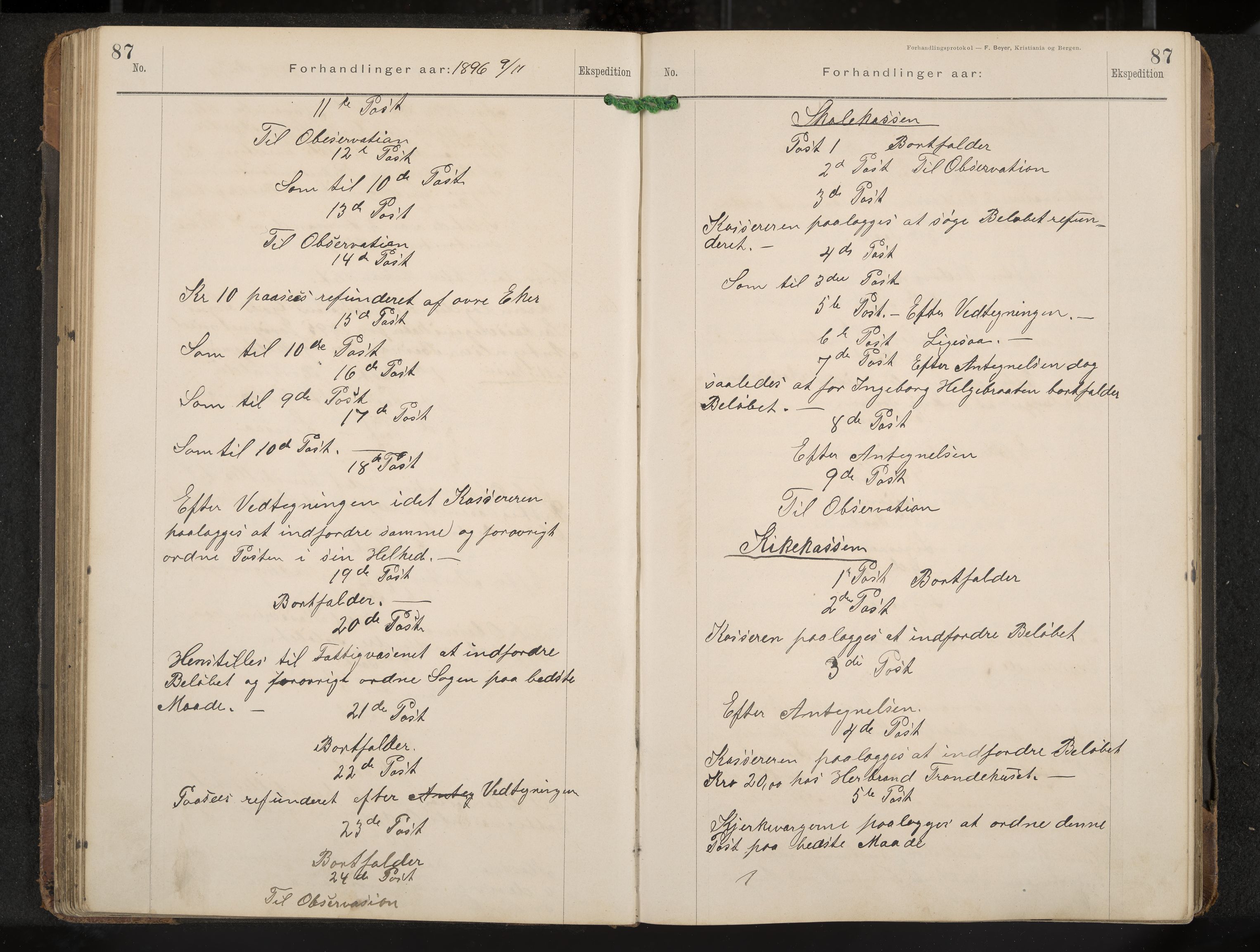 Gol formannskap og sentraladministrasjon, IKAK/0617021-1/A/Aa/L0003: Møtebok, 1892-1905, p. 87