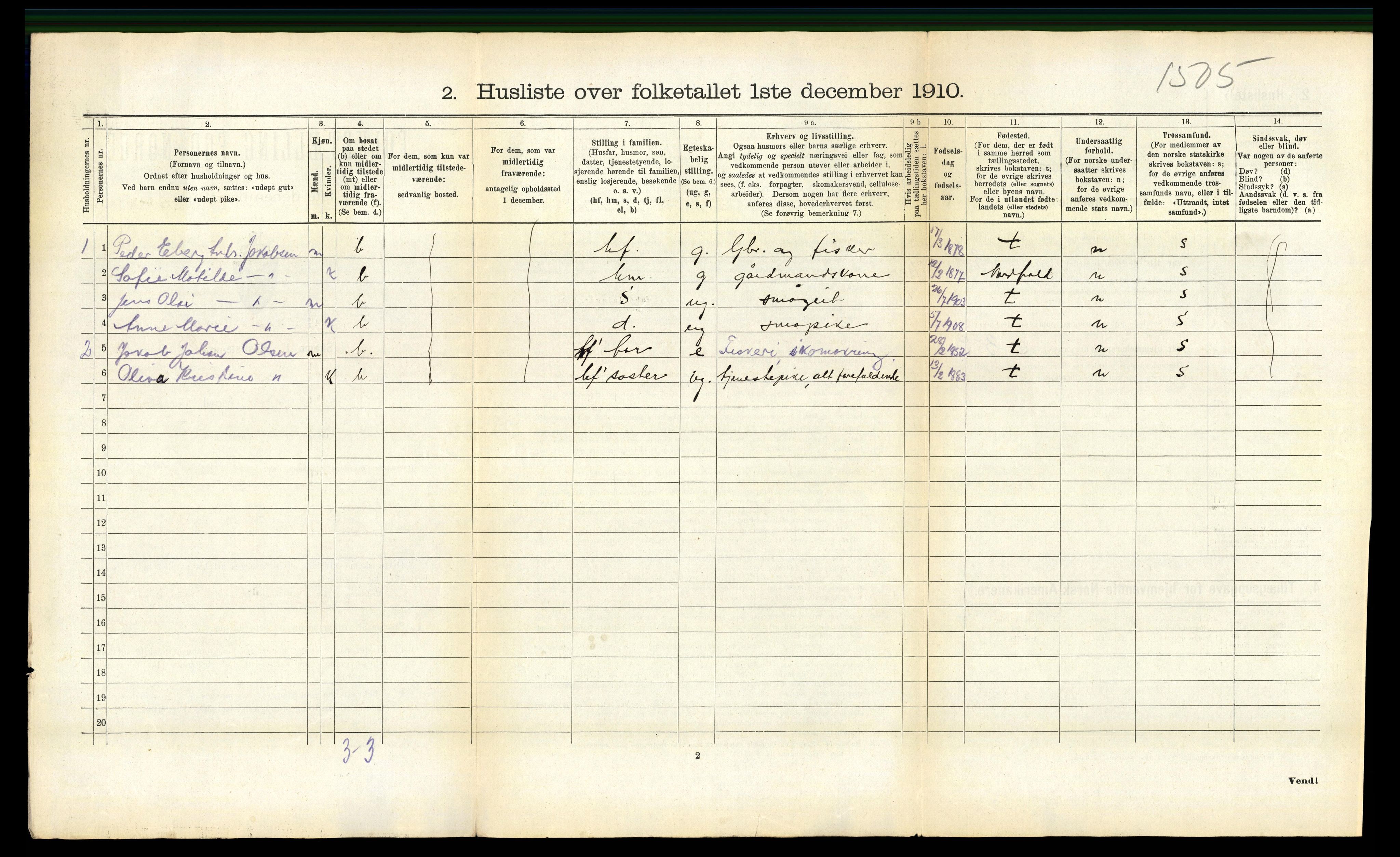 RA, 1910 census for Leiranger, 1910, p. 362