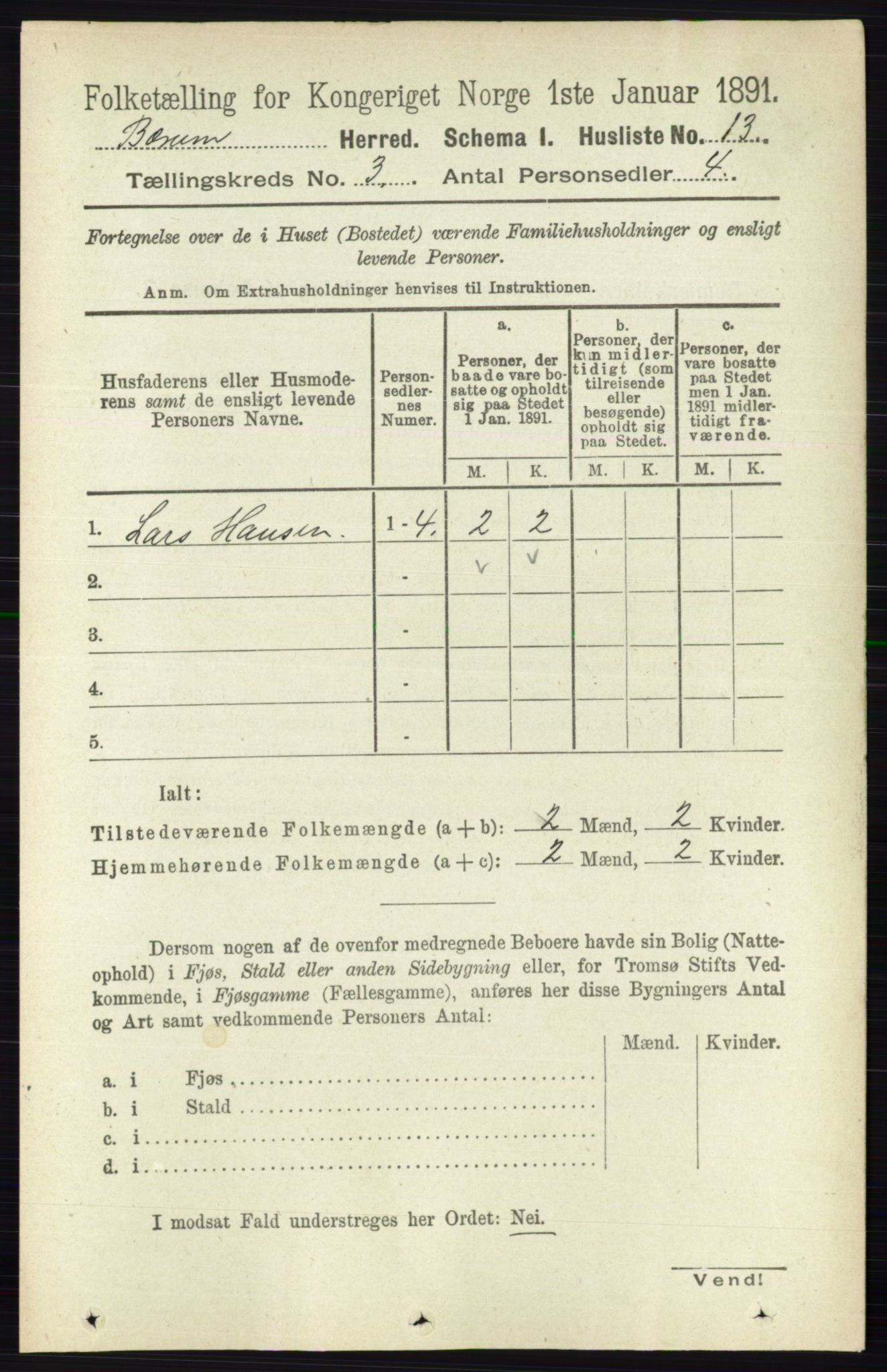 RA, 1891 census for 0219 Bærum, 1891, p. 1914