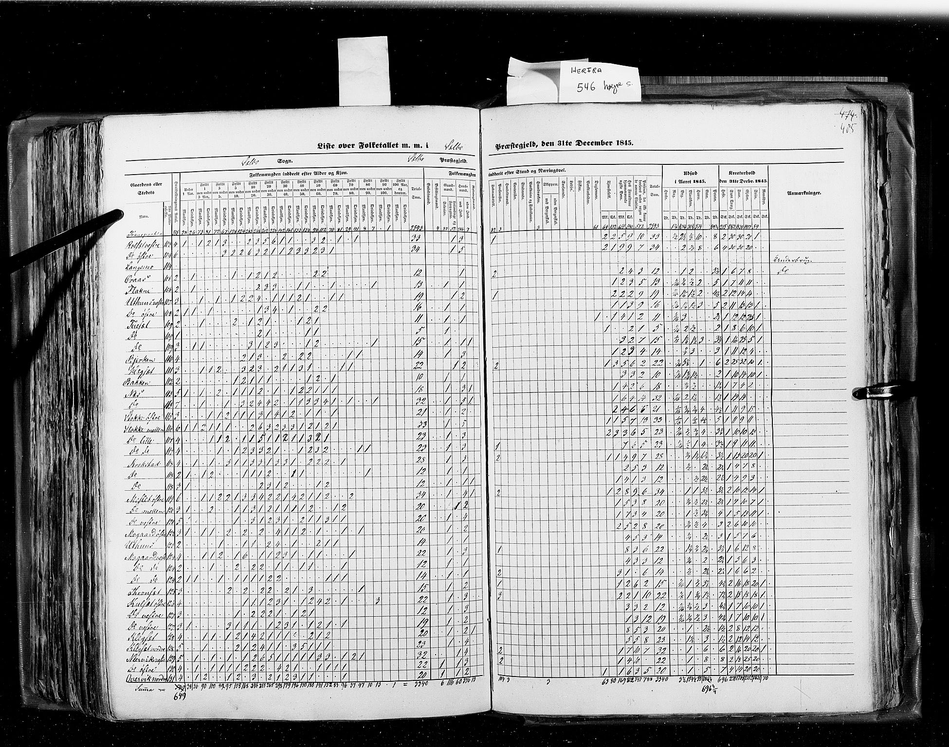 RA, Census 1845, vol. 8: Romsdal amt og Søndre Trondhjems amt, 1845, p. 485