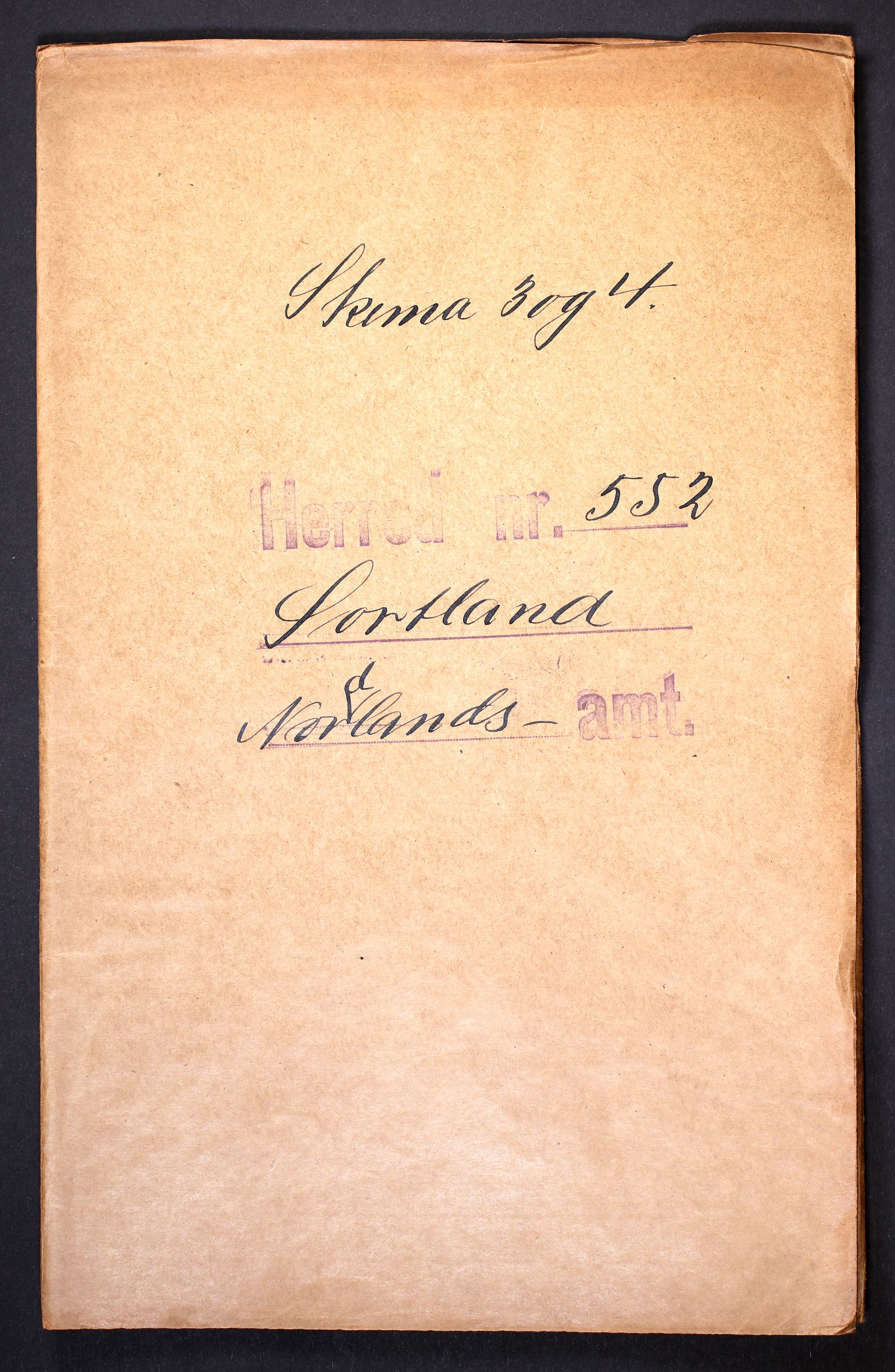 RA, 1910 census for Sortland, 1910, p. 1