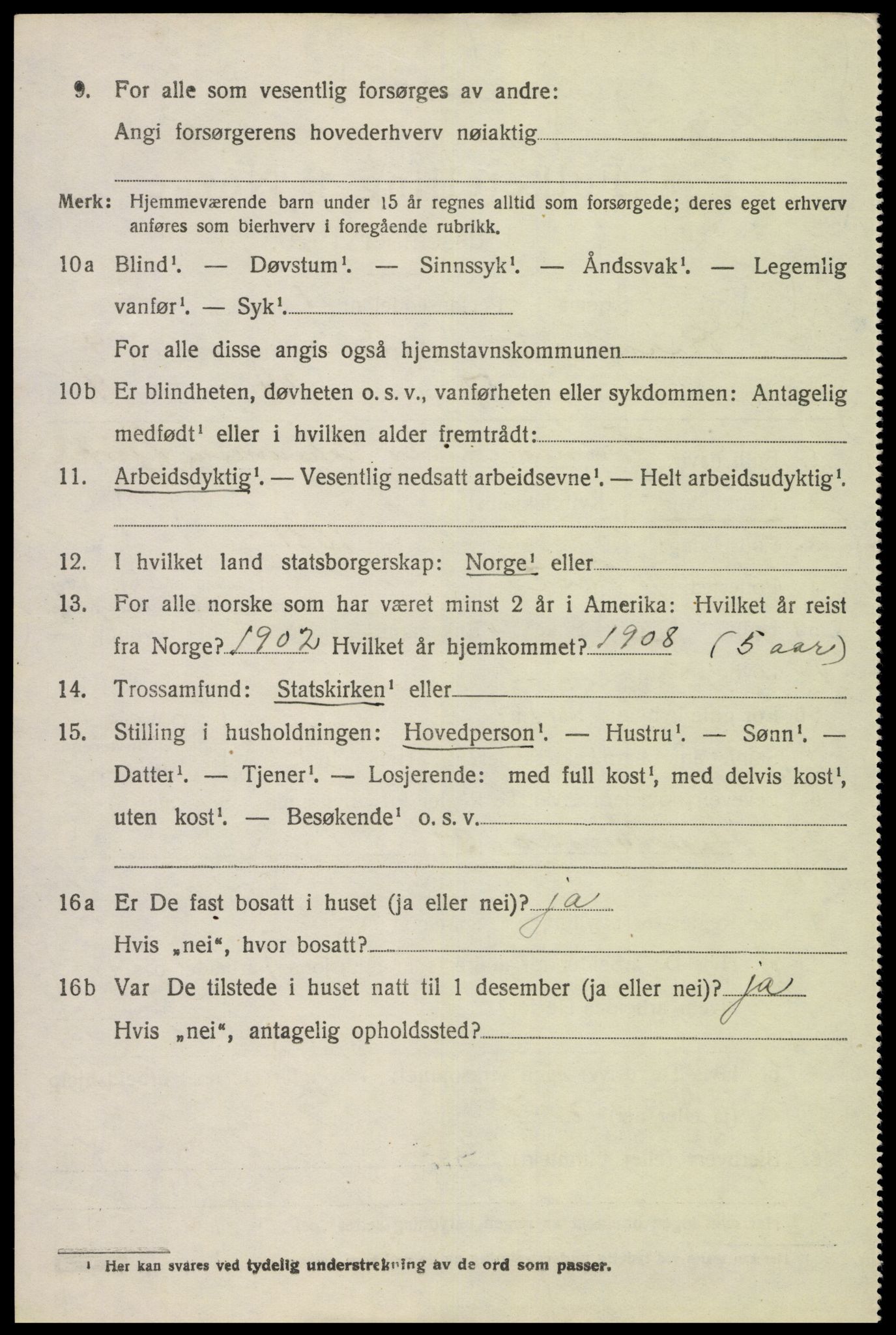 SAK, 1920 census for Herad, 1920, p. 1789