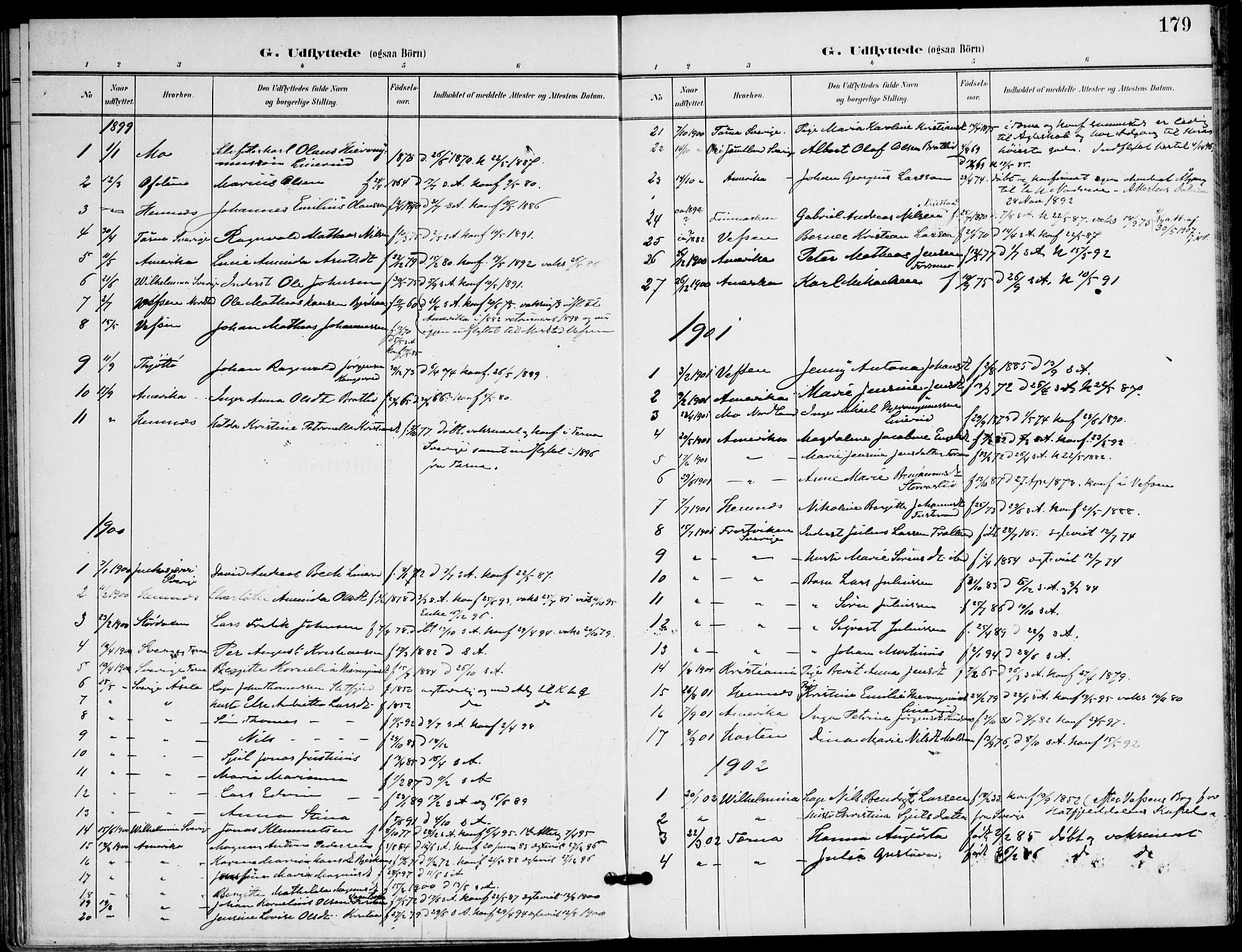 Ministerialprotokoller, klokkerbøker og fødselsregistre - Nordland, SAT/A-1459/823/L0326: Parish register (official) no. 823A03, 1899-1919, p. 179