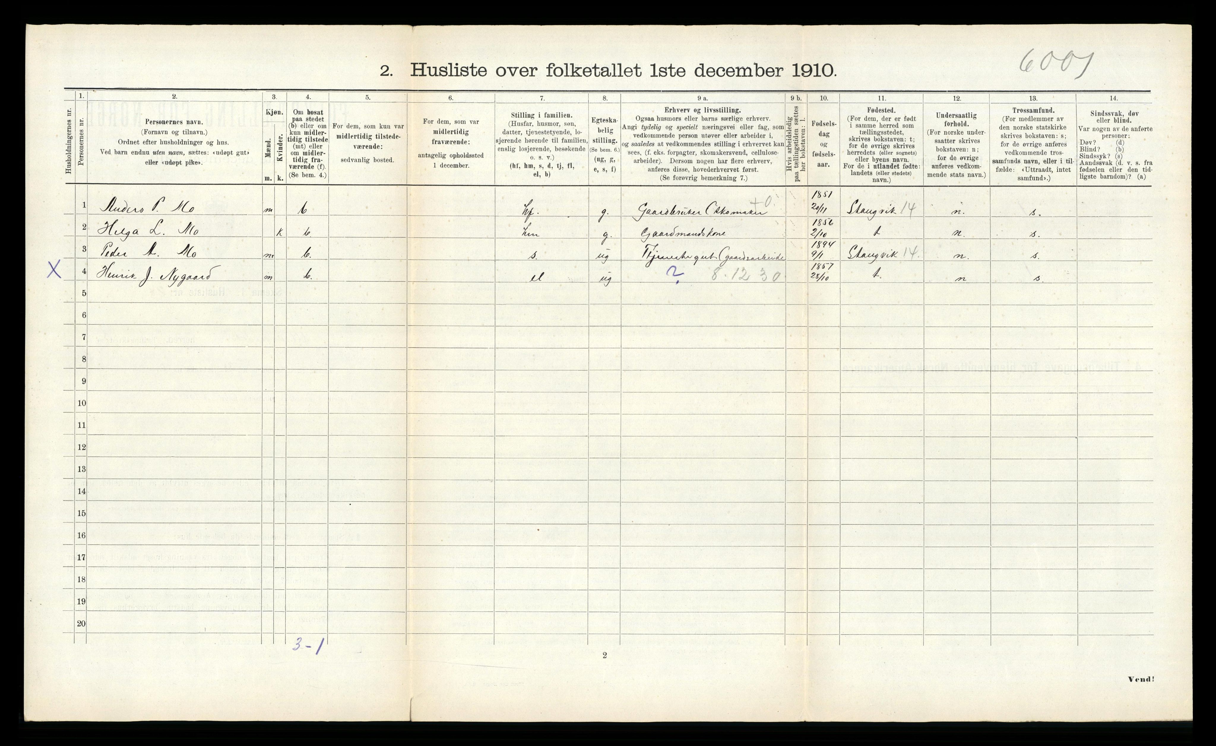 RA, 1910 census for Ålvundeid, 1910, p. 144