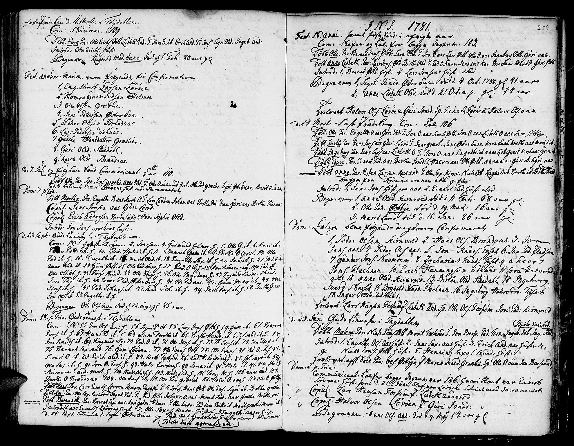 Ministerialprotokoller, klokkerbøker og fødselsregistre - Sør-Trøndelag, SAT/A-1456/695/L1139: Parish register (official) no. 695A02 /2, 1776-1790, p. 259