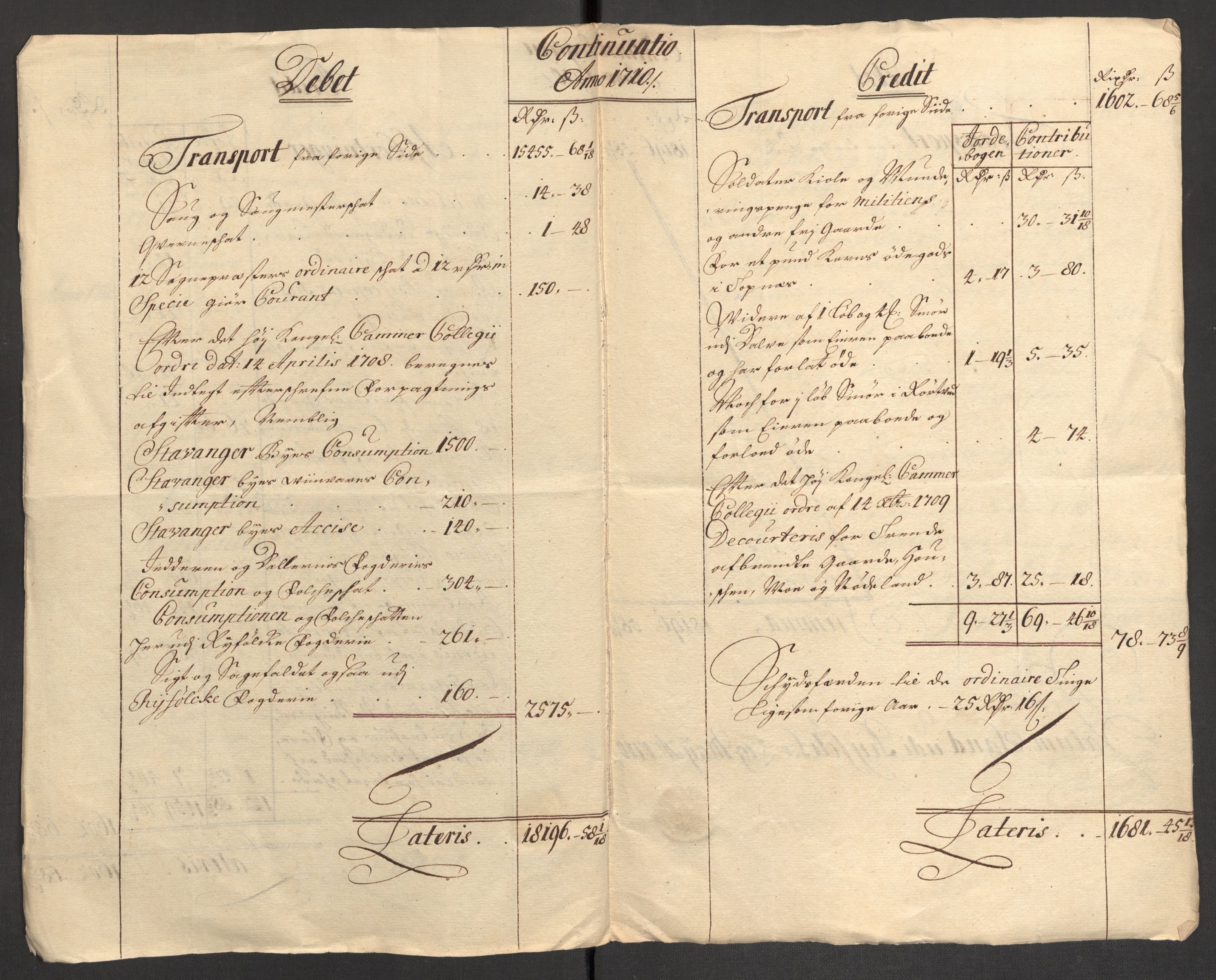 Rentekammeret inntil 1814, Reviderte regnskaper, Fogderegnskap, AV/RA-EA-4092/R47/L2862: Fogderegnskap Ryfylke, 1710, p. 106