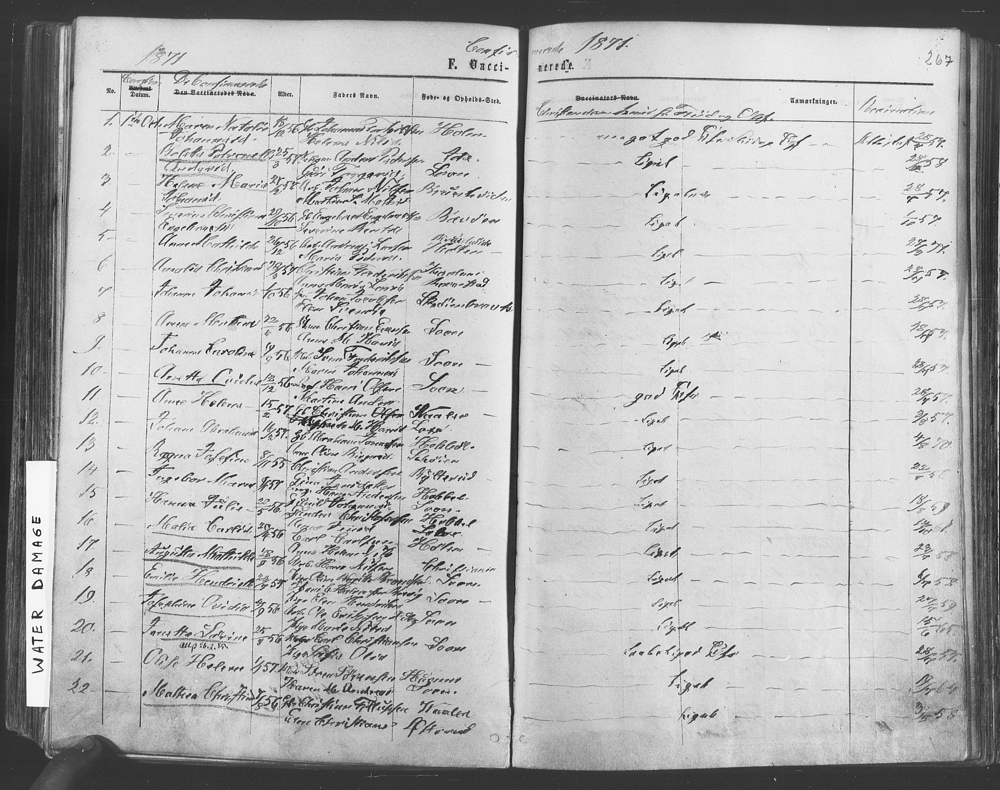 Vestby prestekontor Kirkebøker, SAO/A-10893/F/Fa/L0008: Parish register (official) no. I 8, 1863-1877, p. 267