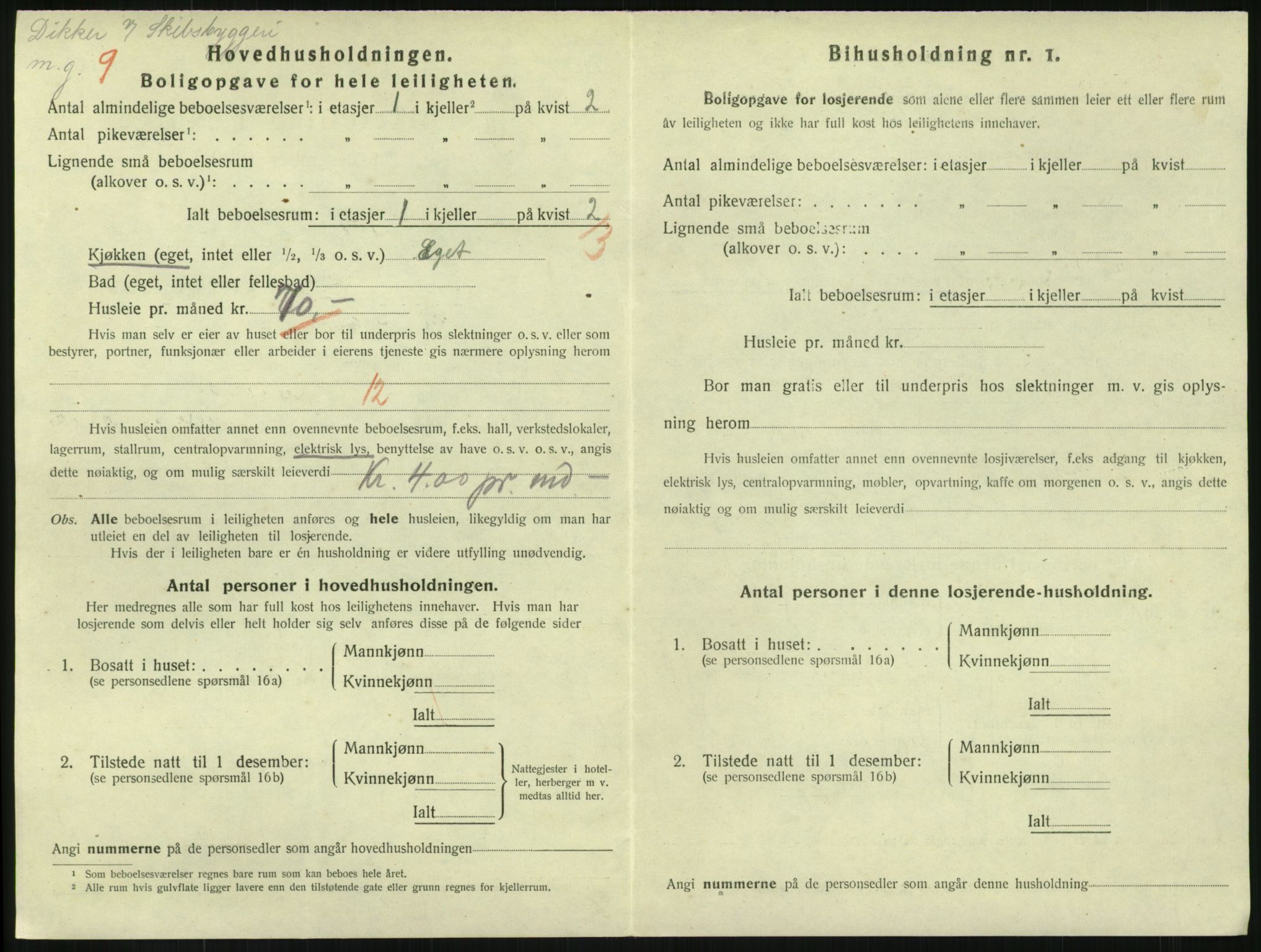 SAKO, 1920 census for Horten, 1920, p. 4644