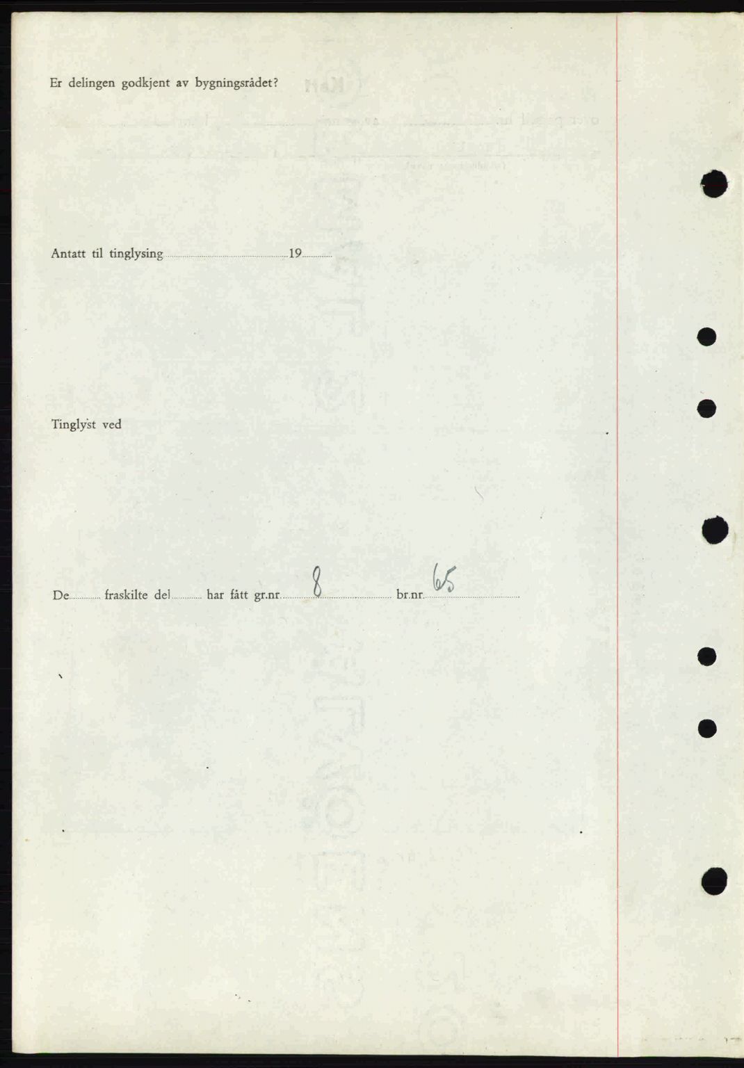 Tønsberg sorenskriveri, AV/SAKO-A-130/G/Ga/Gaa/L0014: Mortgage book no. A14, 1943-1944, Diary no: : 2417/1943