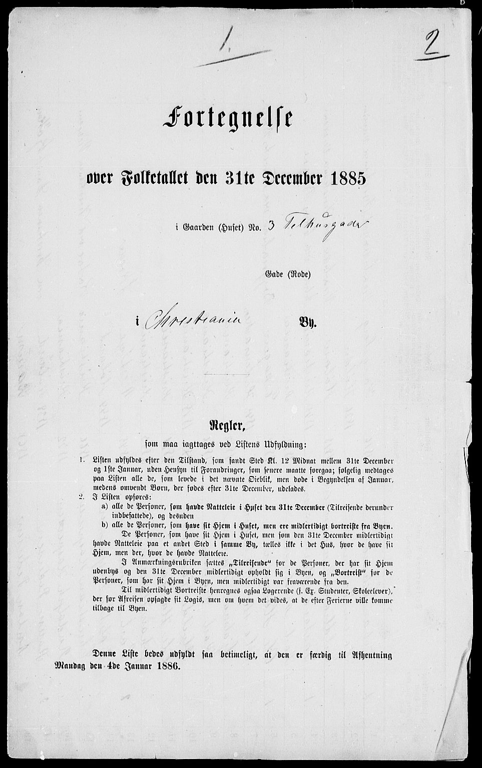 RA, 1885 census for 0301 Kristiania, 1885, p. 4602