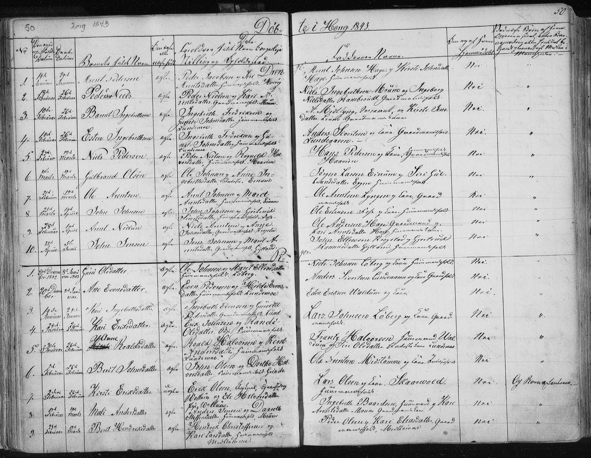 Ministerialprotokoller, klokkerbøker og fødselsregistre - Sør-Trøndelag, SAT/A-1456/687/L0998: Parish register (official) no. 687A05 /2, 1843-1849, p. 50