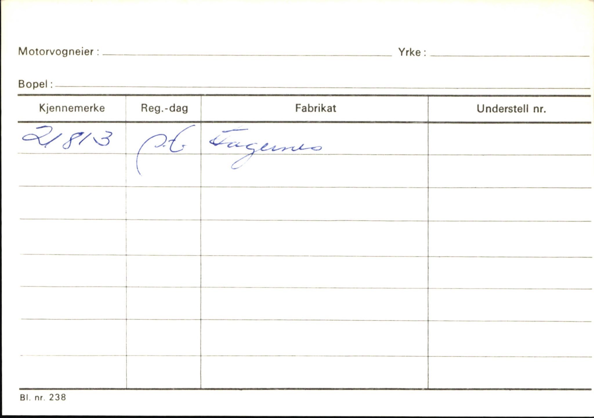 Statens vegvesen, Sogn og Fjordane vegkontor, SAB/A-5301/4/F/L0145: Registerkort Vågsøy S-Å. Årdal I-P, 1945-1975, p. 1304