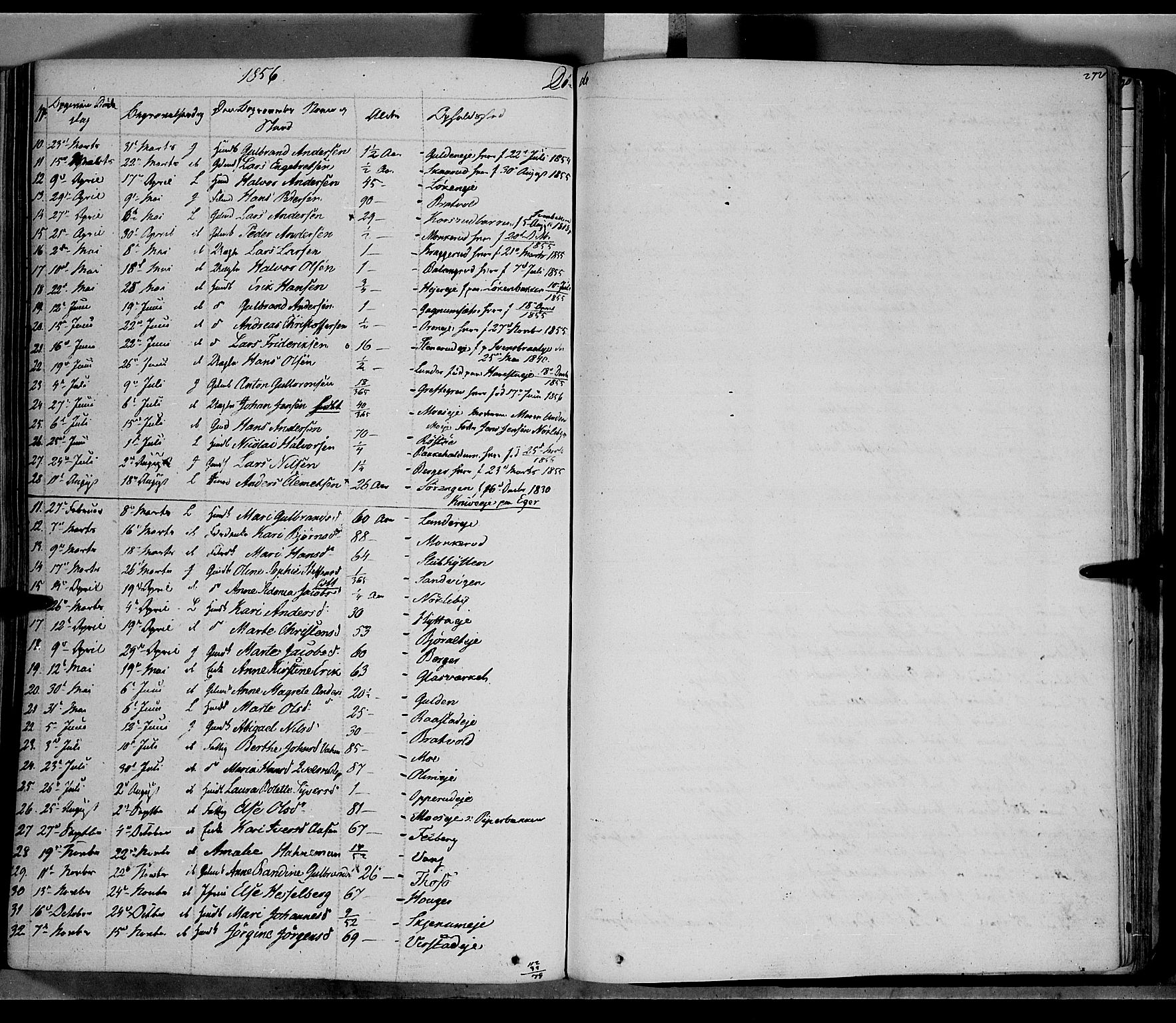 Jevnaker prestekontor, SAH/PREST-116/H/Ha/Haa/L0006: Parish register (official) no. 6, 1837-1857, p. 272