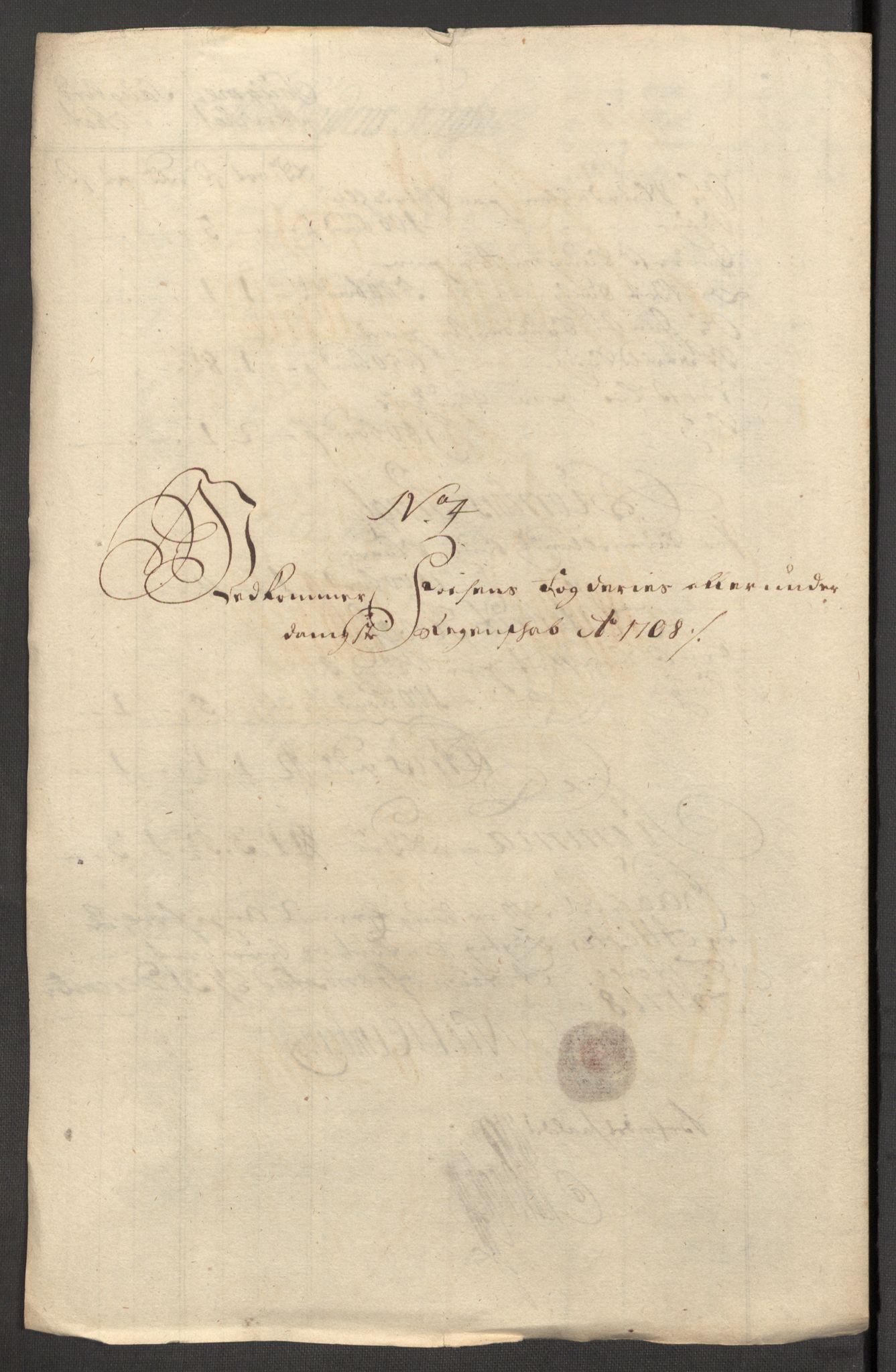 Rentekammeret inntil 1814, Reviderte regnskaper, Fogderegnskap, RA/EA-4092/R57/L3858: Fogderegnskap Fosen, 1708-1709, p. 99