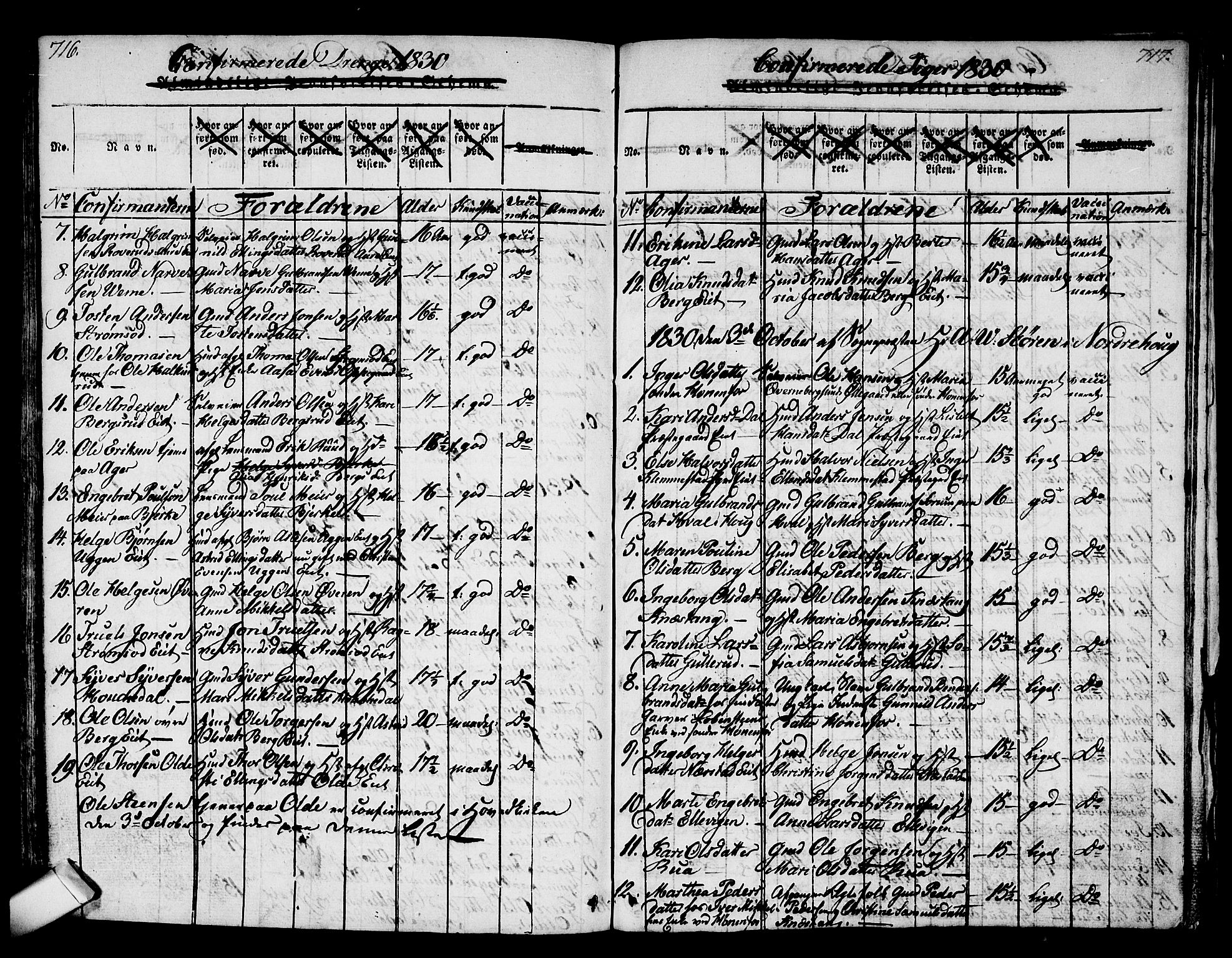 Norderhov kirkebøker, AV/SAKO-A-237/G/Ga/L0002: Parish register (copy) no. I 2, 1814-1867, p. 716-717