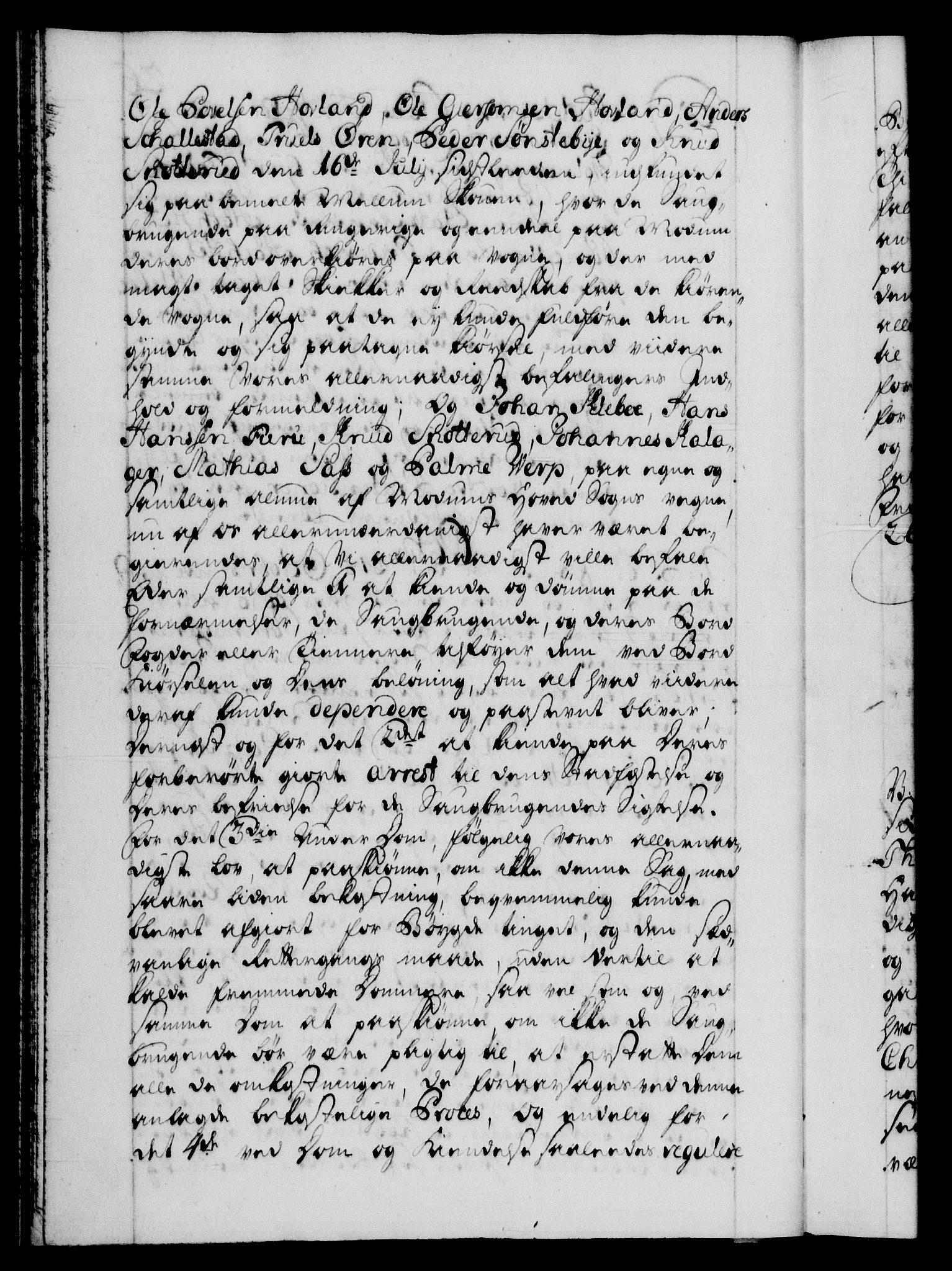Danske Kanselli 1572-1799, AV/RA-EA-3023/F/Fc/Fca/Fcab/L0026: Norske tegnelser, 1734-1735, p. 26b
