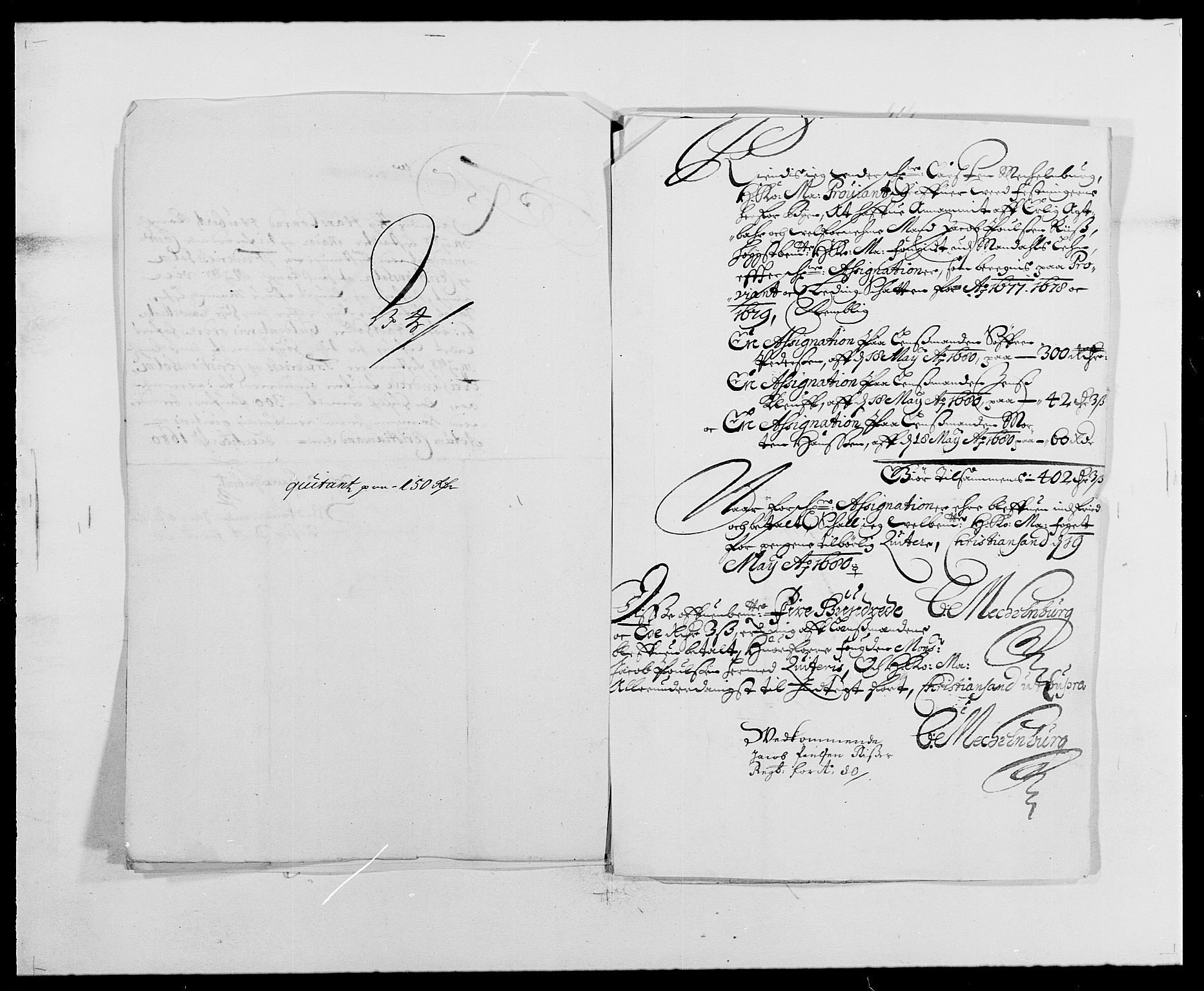 Rentekammeret inntil 1814, Reviderte regnskaper, Fogderegnskap, RA/EA-4092/R42/L2540: Mandal fogderi, 1676-1680, p. 216