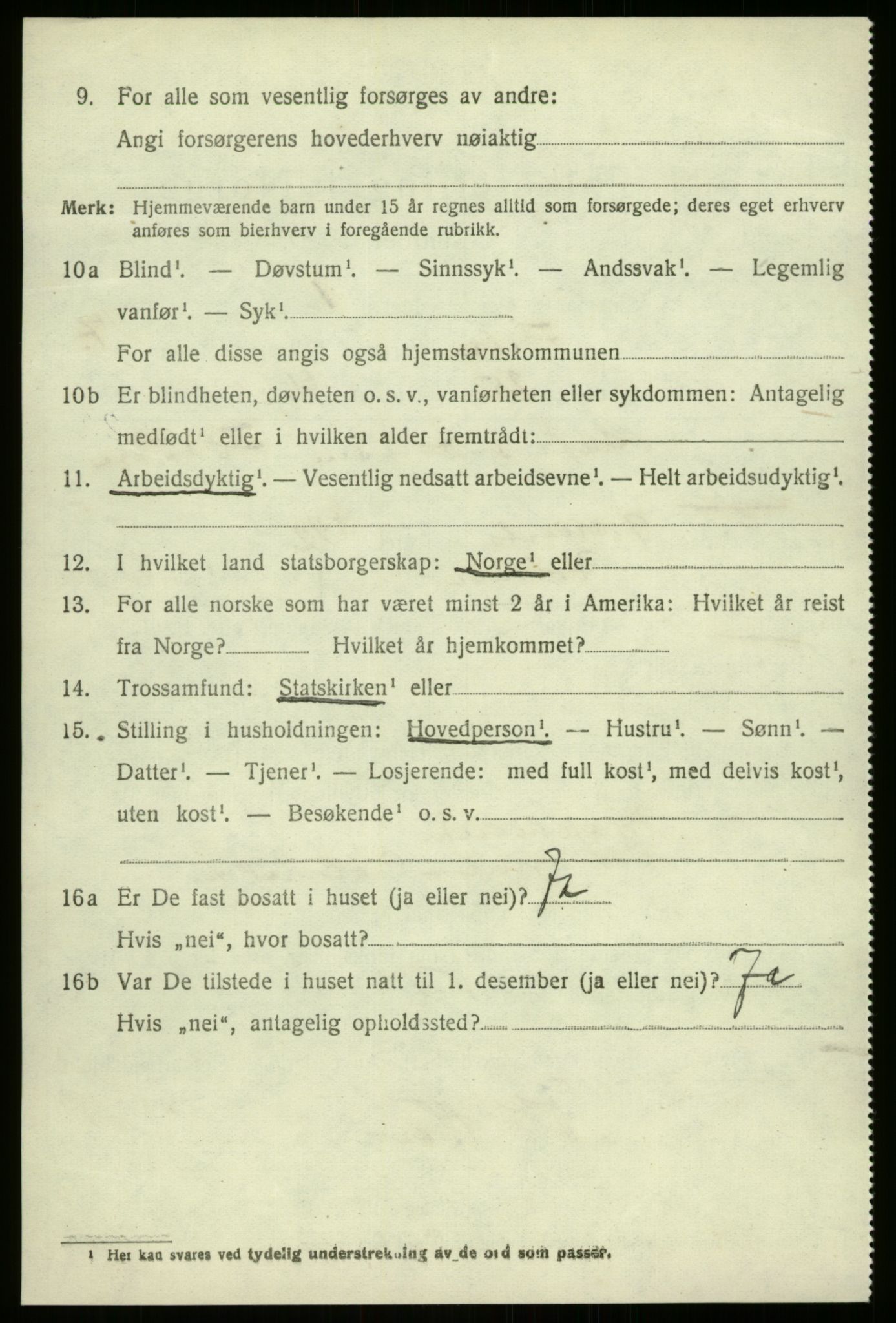 SAB, 1920 census for Førde, 1920, p. 6073