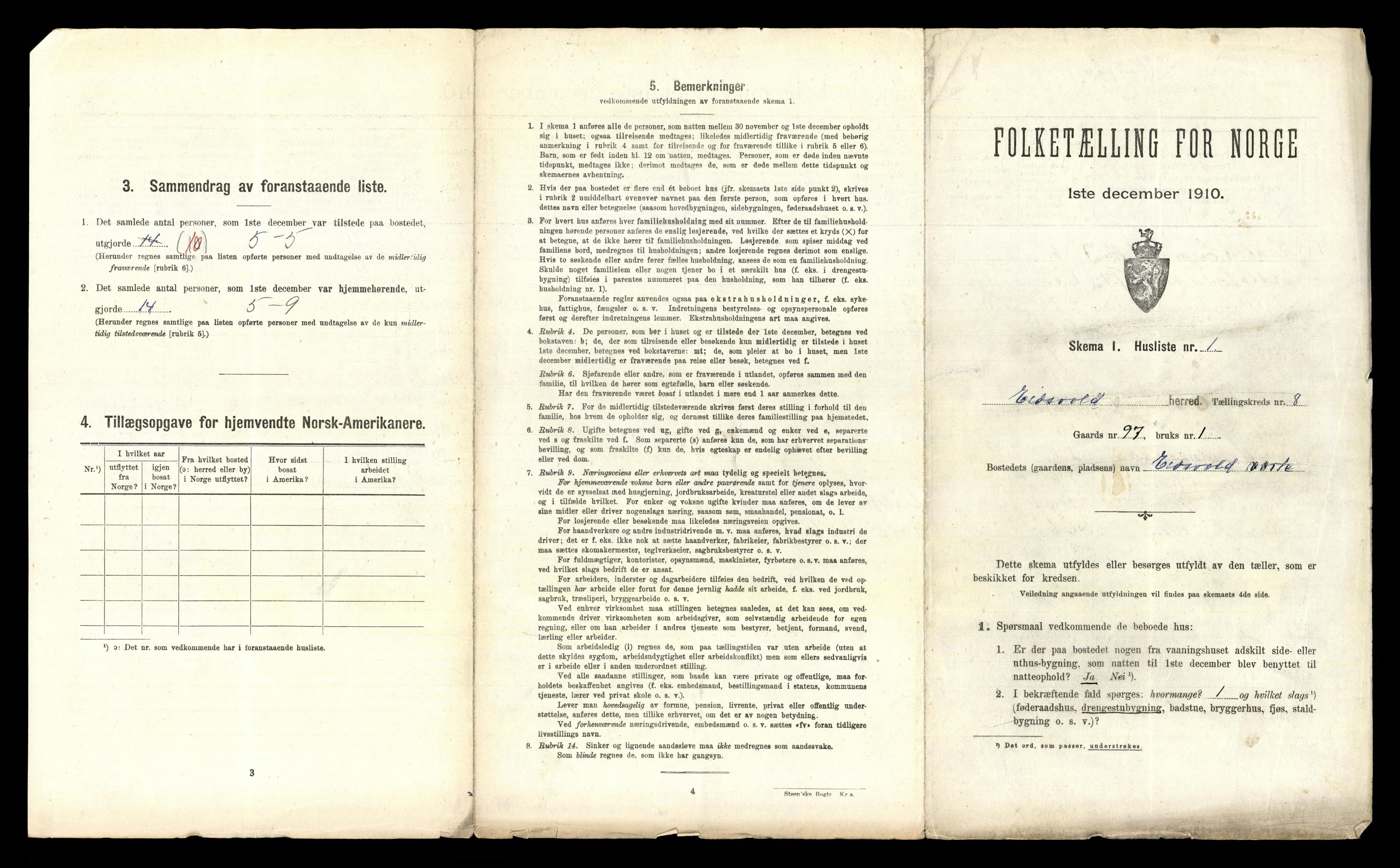 RA, 1910 census for Eidsvoll, 1910, p. 1800