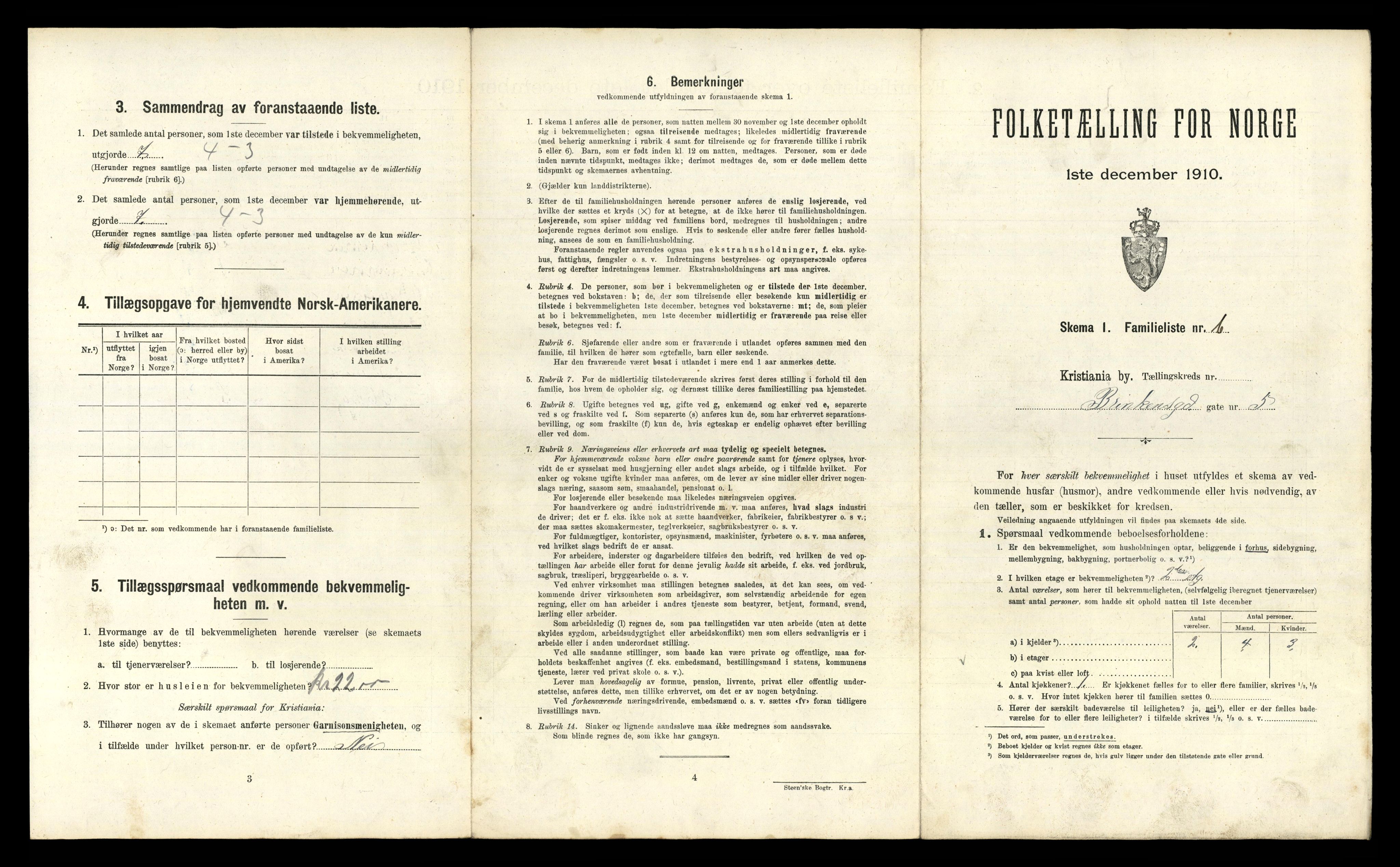 RA, 1910 census for Kristiania, 1910, p. 9933