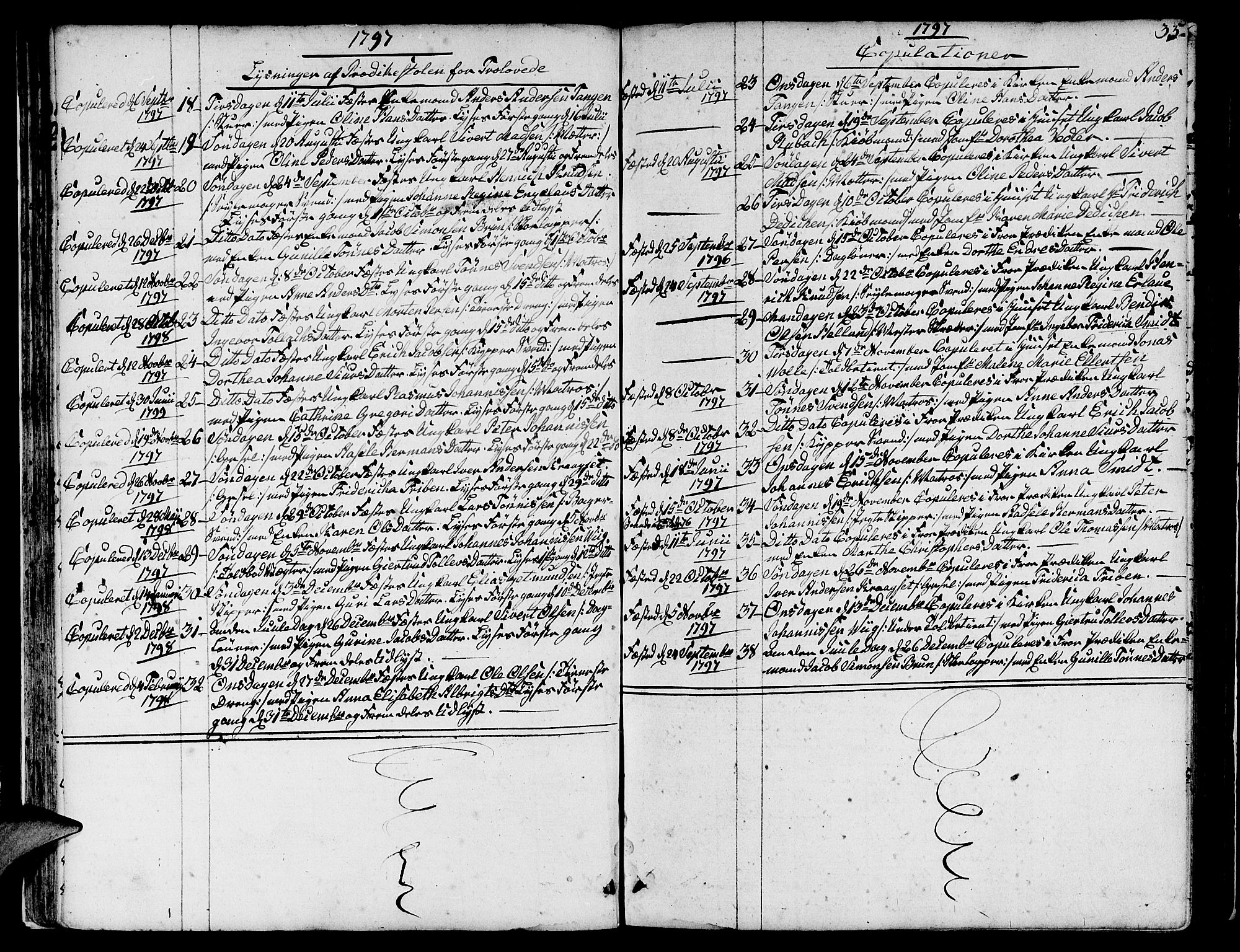 Nykirken Sokneprestembete, SAB/A-77101/H/Hab: Parish register (copy) no. A 2, 1782-1847, p. 35