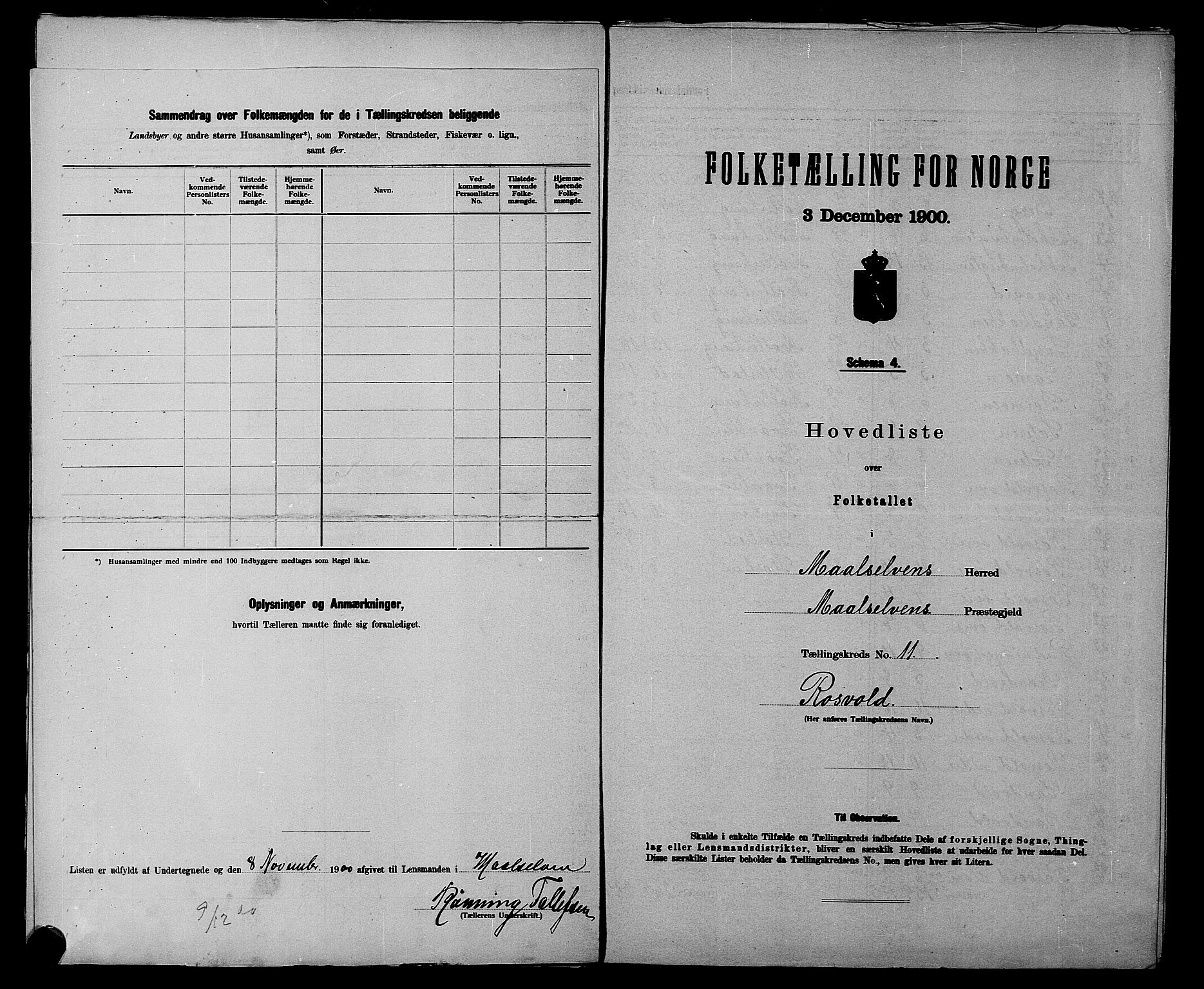 SATØ, 1900 census for Målselv, 1900, p. 24