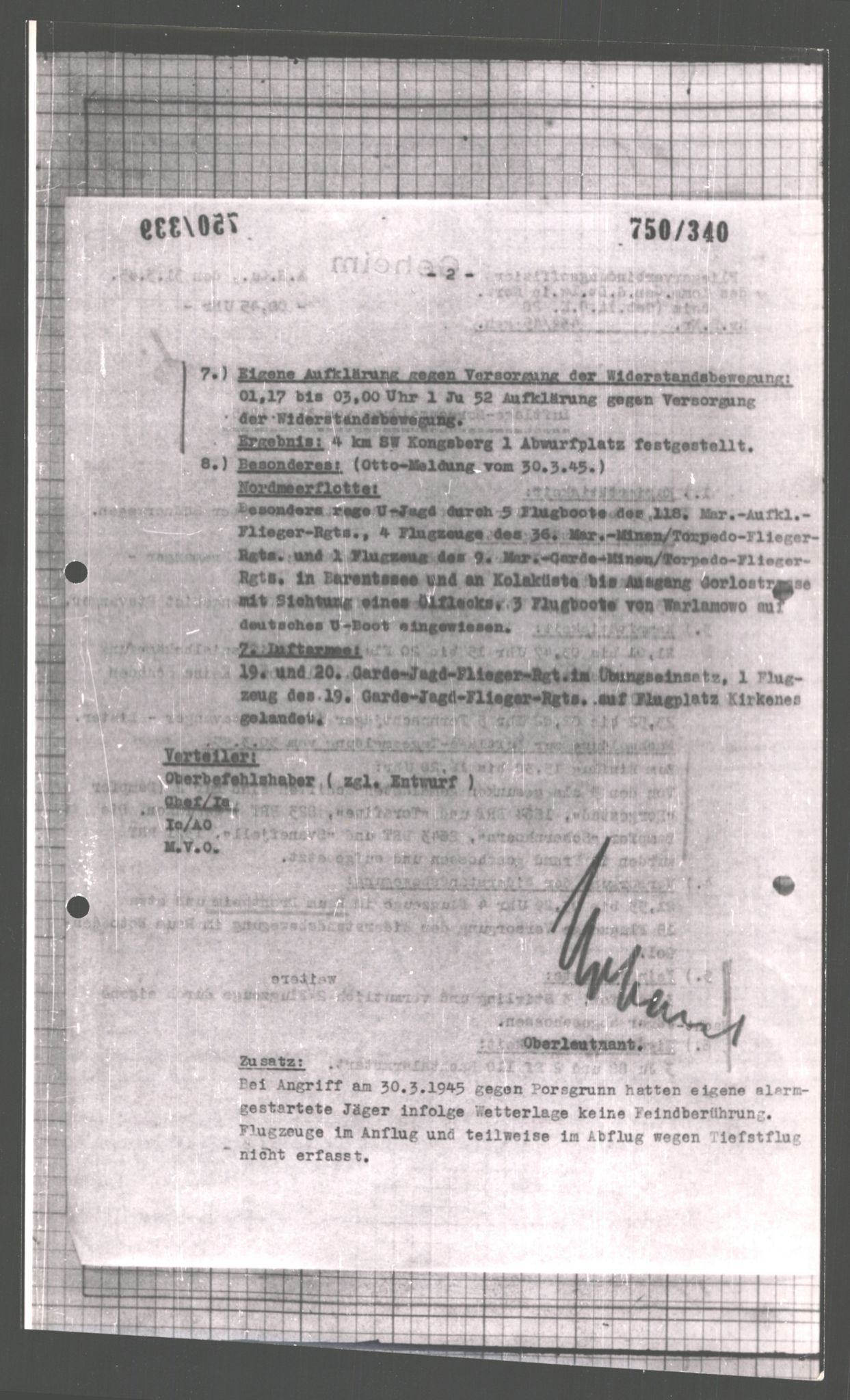 Forsvarets Overkommando. 2 kontor. Arkiv 11.4. Spredte tyske arkivsaker, AV/RA-RAFA-7031/D/Dar/Dara/L0008: Krigsdagbøker for 20. Gebirgs-Armee-Oberkommando (AOK 20), 1945, p. 808