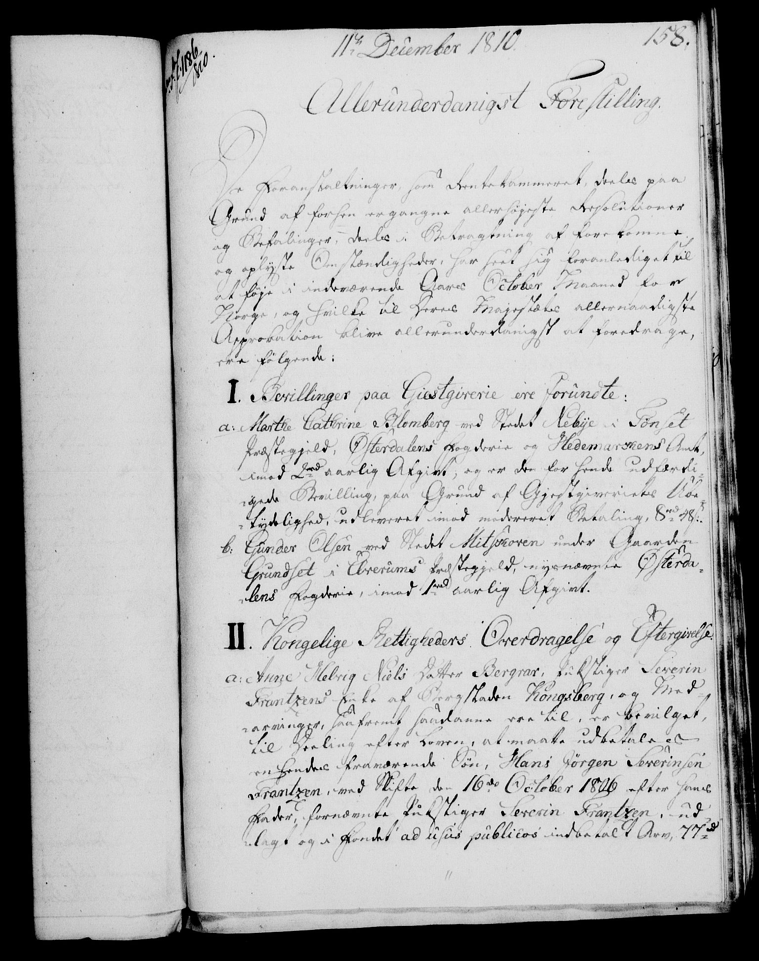 Rentekammeret, Kammerkanselliet, AV/RA-EA-3111/G/Gf/Gfa/L0092: Norsk relasjons- og resolusjonsprotokoll (merket RK 52.92), 1810, p. 593