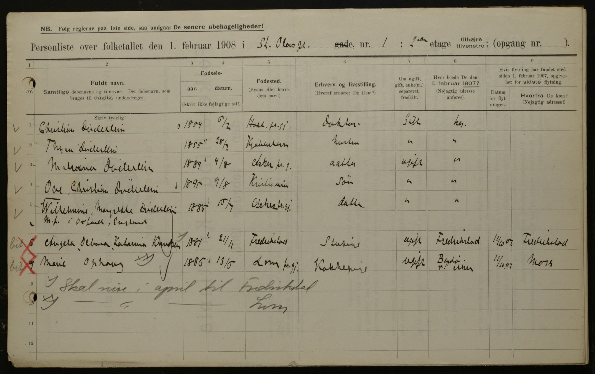 OBA, Municipal Census 1908 for Kristiania, 1908, p. 79622