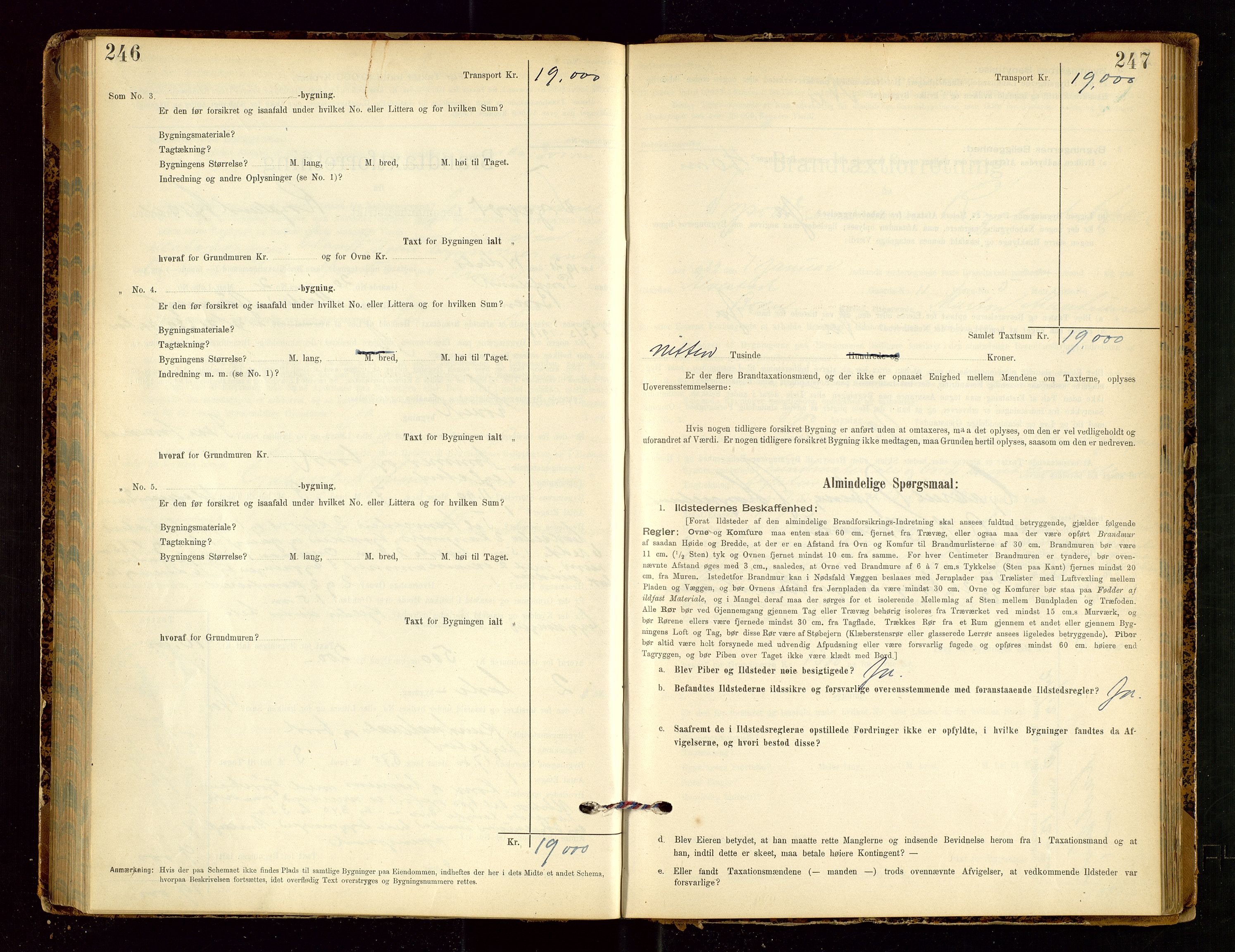 Tysvær lensmannskontor, AV/SAST-A-100192/Gob/L0002: "Brandtakstprotokol for Lensmanden i Tysvær", 1901-1932, p. 246-247