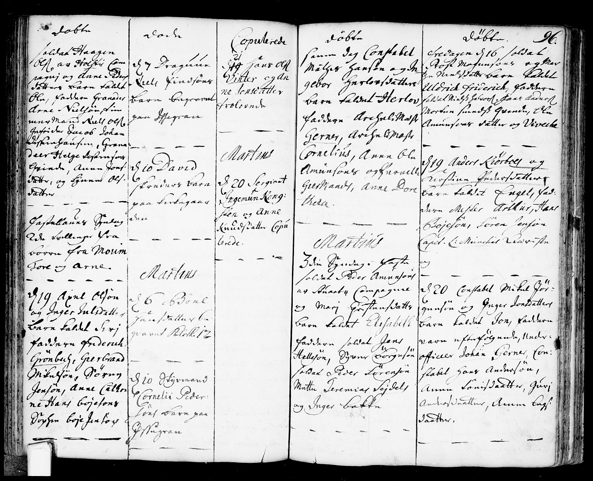 Fredrikstad prestekontor Kirkebøker, AV/SAO-A-11082/F/Fa/L0001: Parish register (official) no. 1, 1717-1731, p. 96